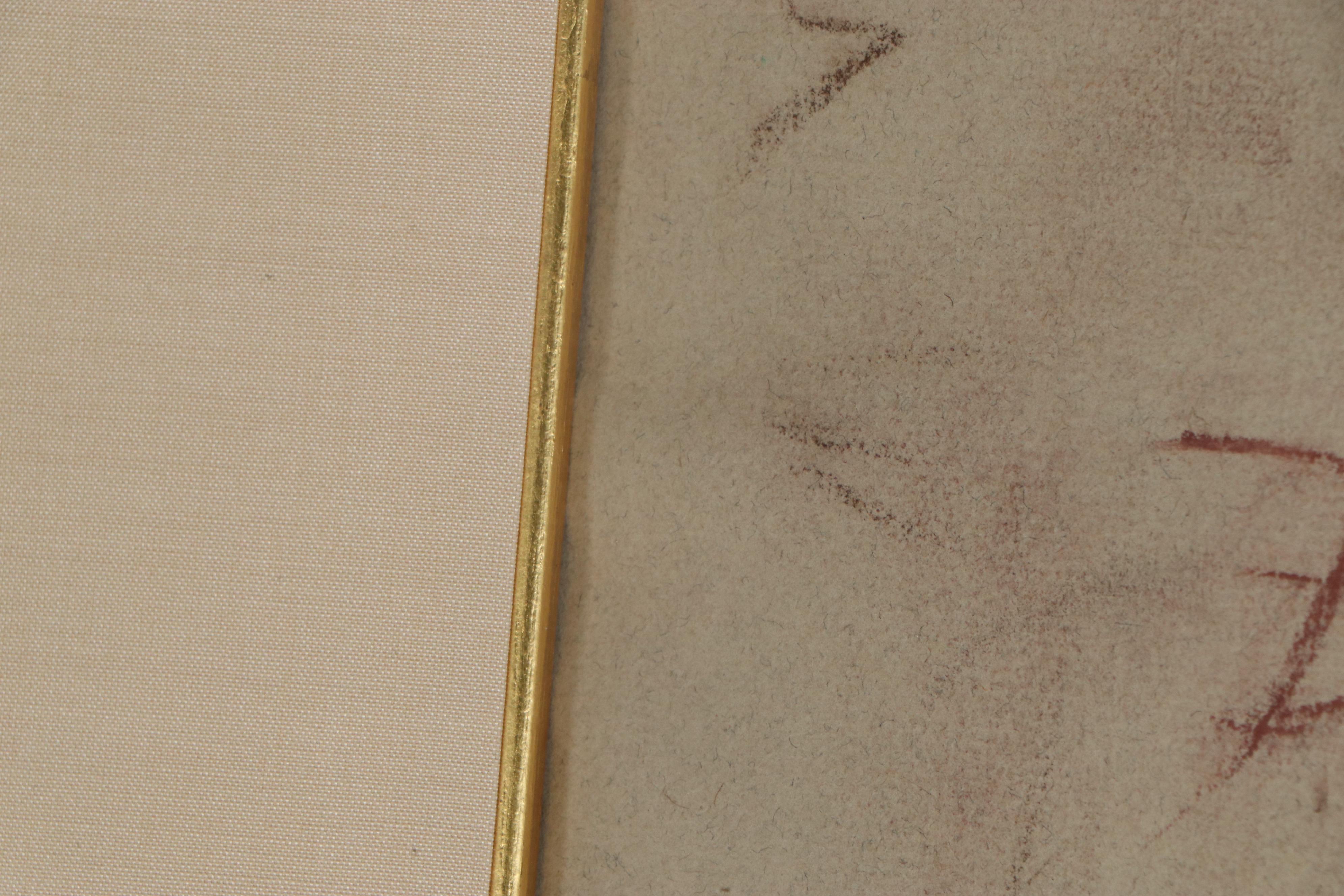 Frank Duveneck Pastel Drawing of Nude Figure, circa 1915