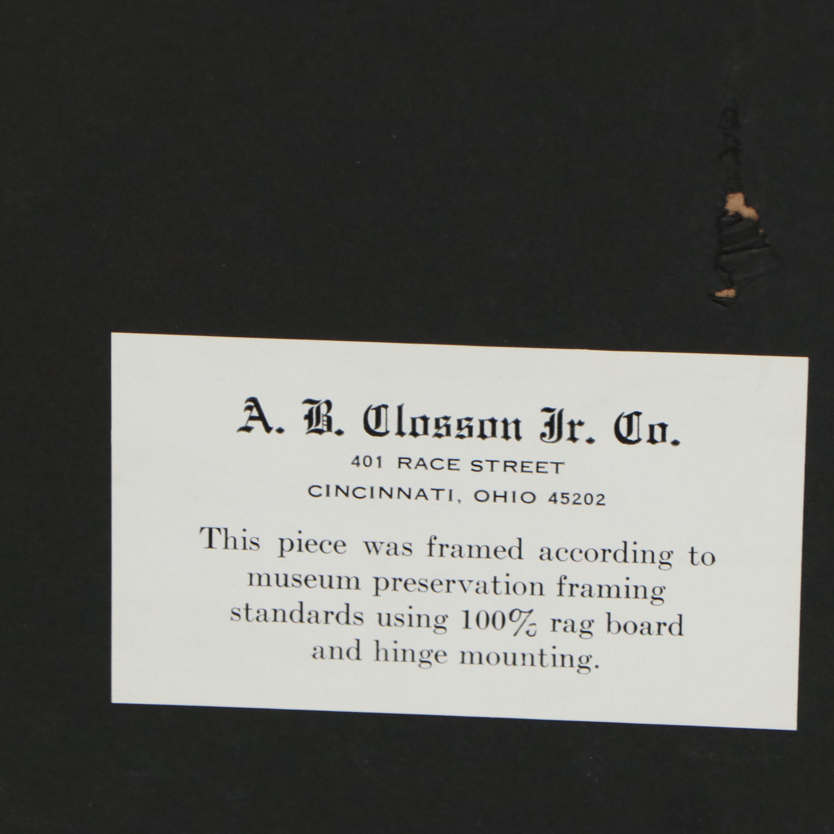 Frank Duveneck Pastel Drawing of Nude Figure, circa 1915