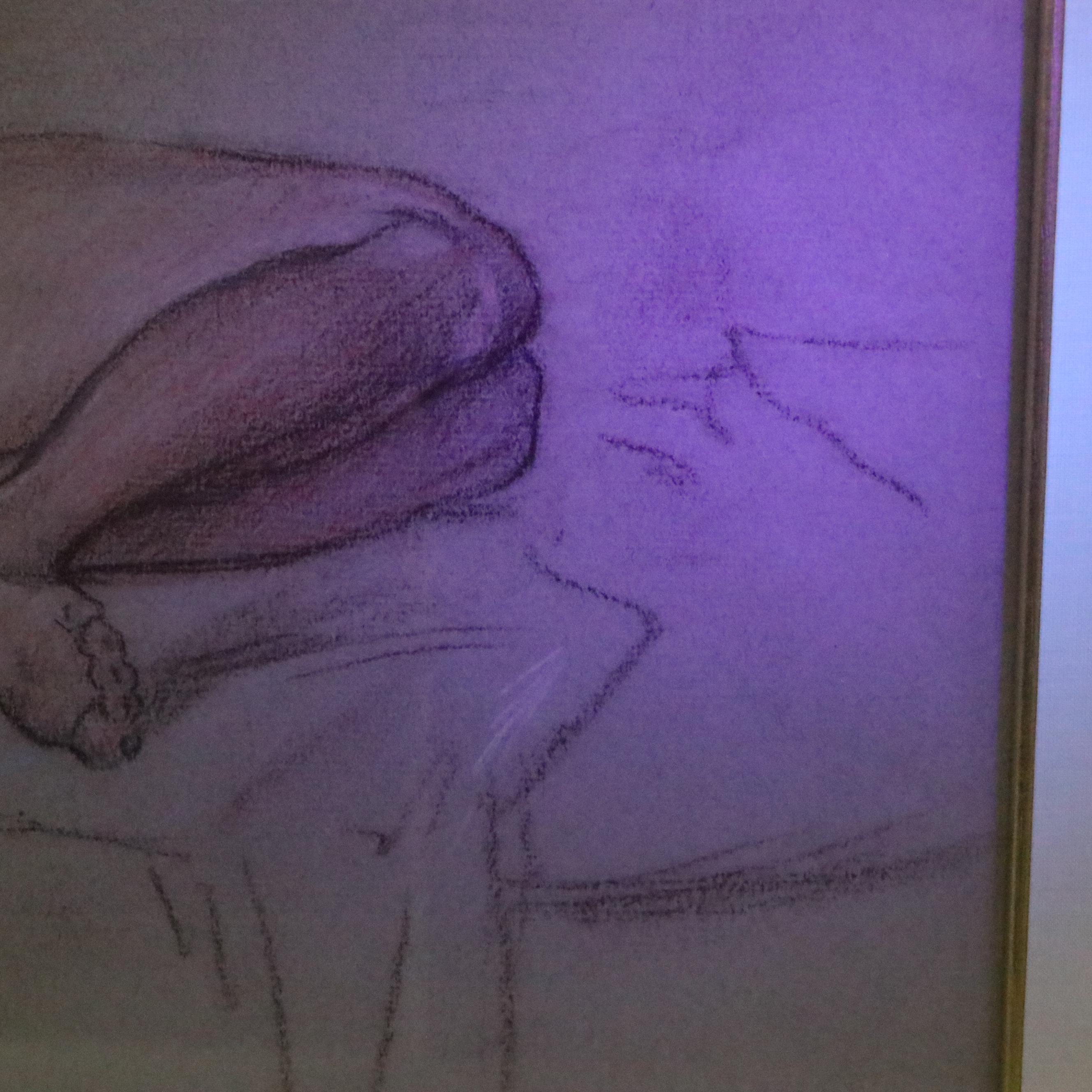 Frank Duveneck Pastel Drawing of Nude Figure, circa 1915