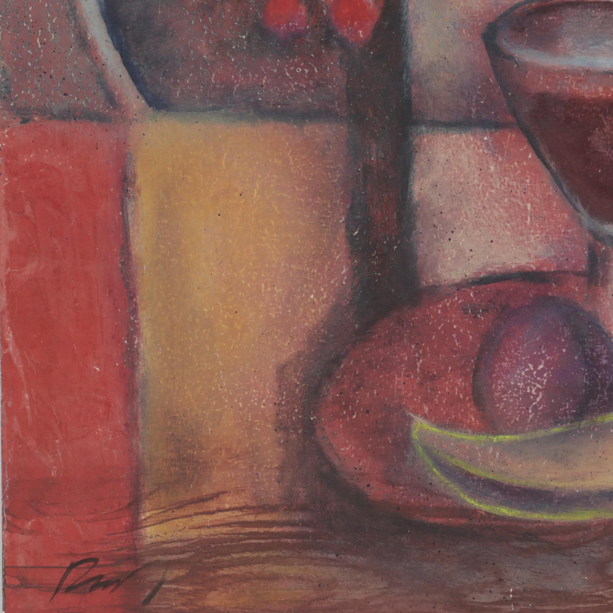 Jennifer Rempel Acrylic Painting "Alcoa Mural Sample," 2000