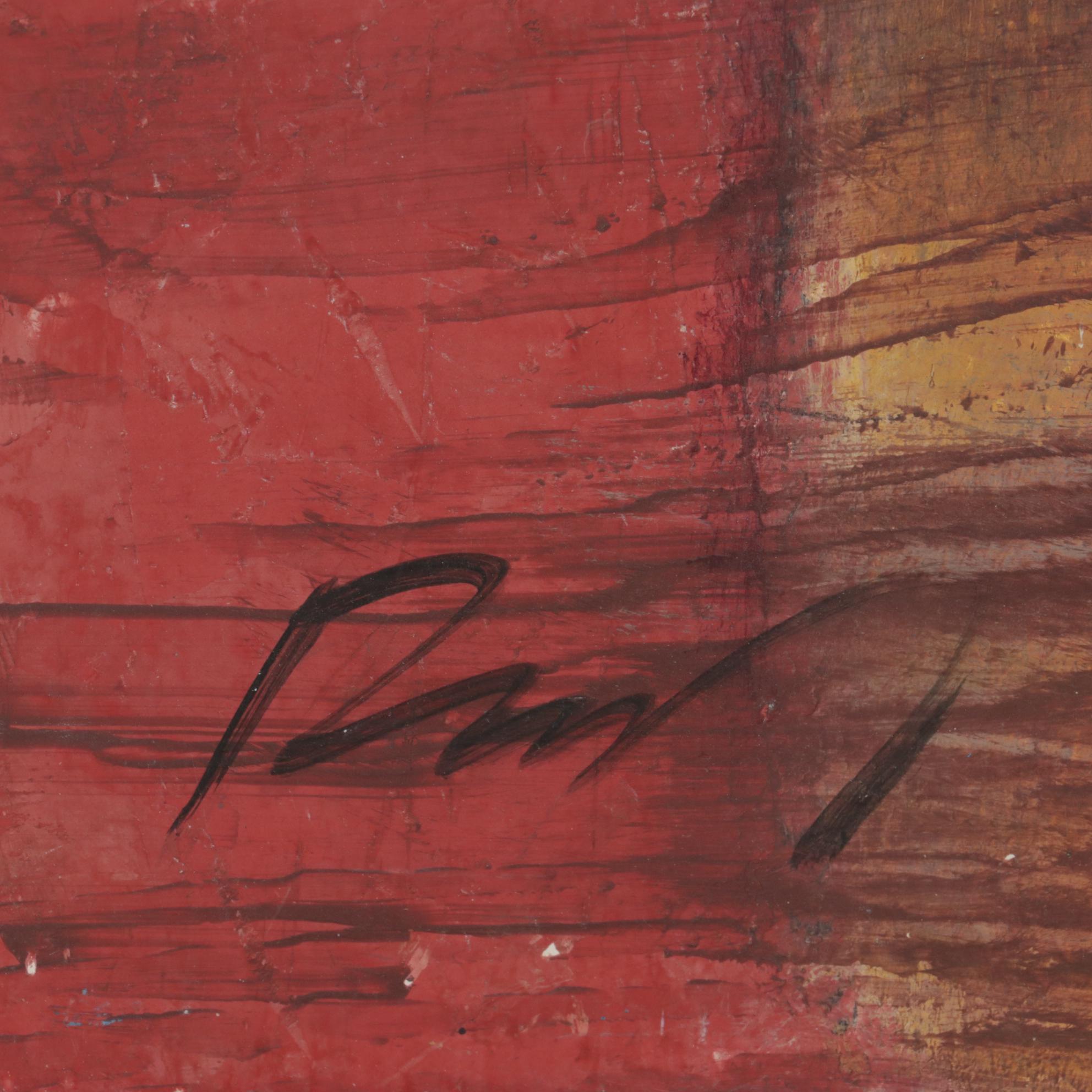 Jennifer Rempel Acrylic Painting "Alcoa Mural Sample," 2000