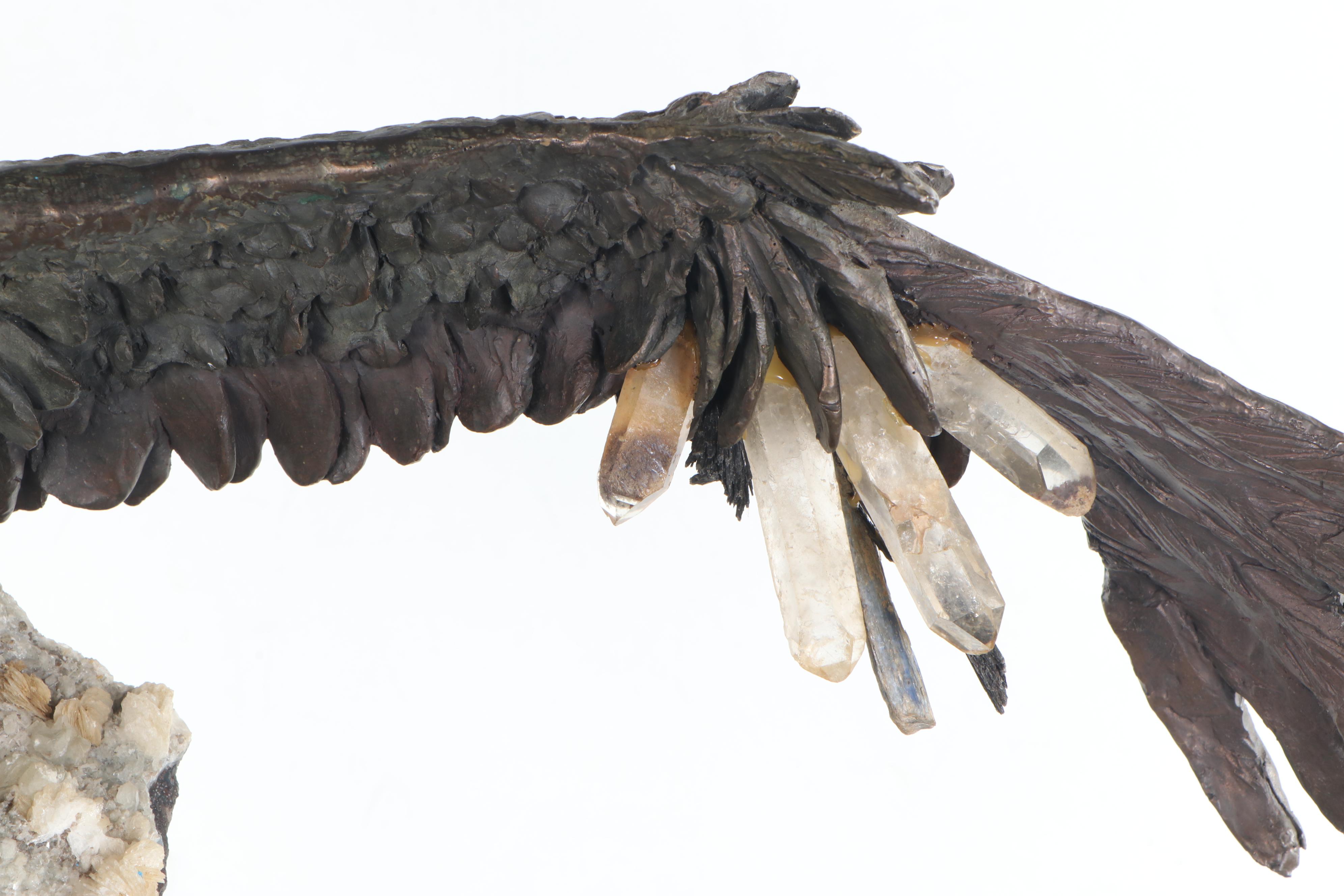 D. José Luis de Casasola Bronze Sculpture "Flying Eagle," Late 20th/21st Century