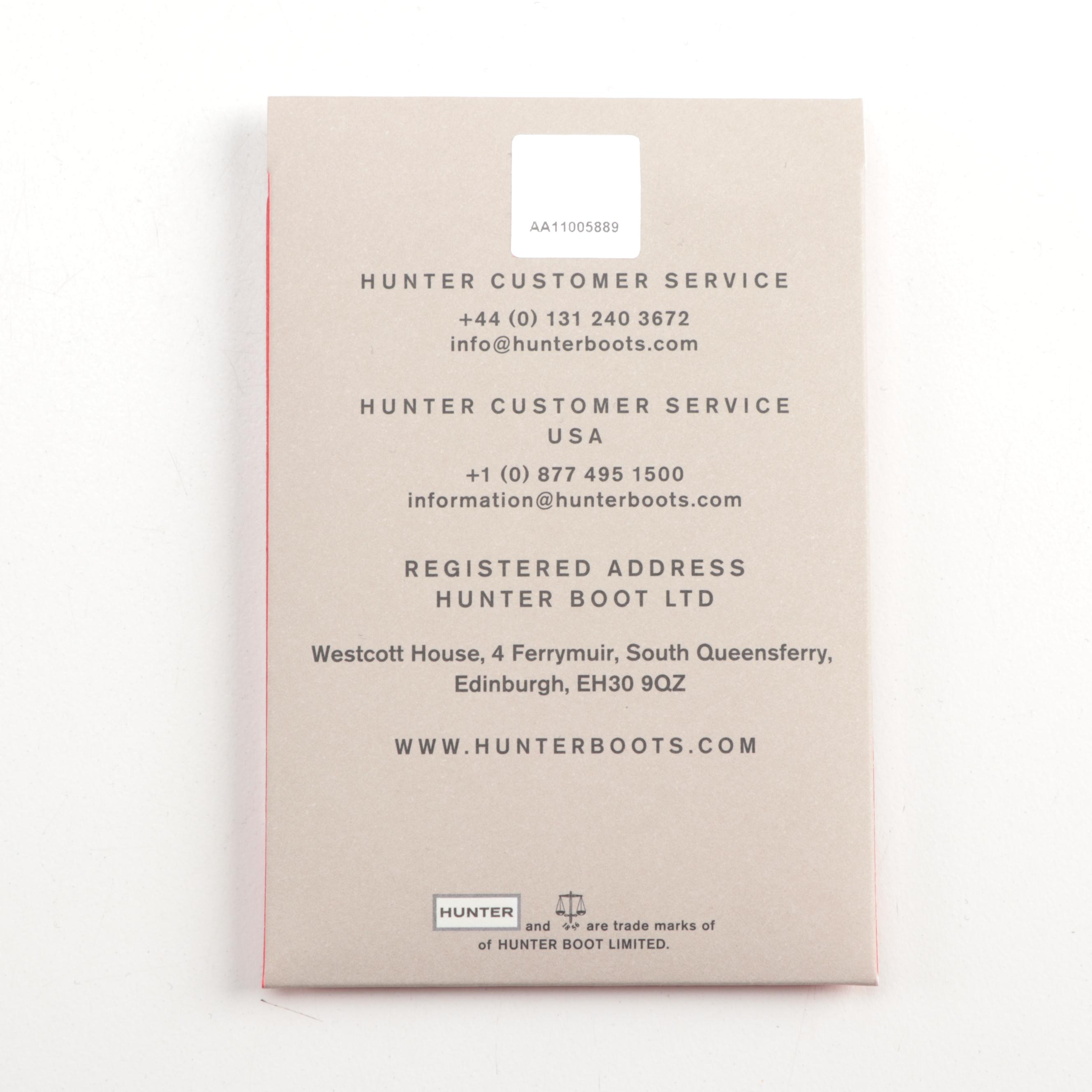 Hunter Original Short Rain Boots in Matte Black with Box, Size 8