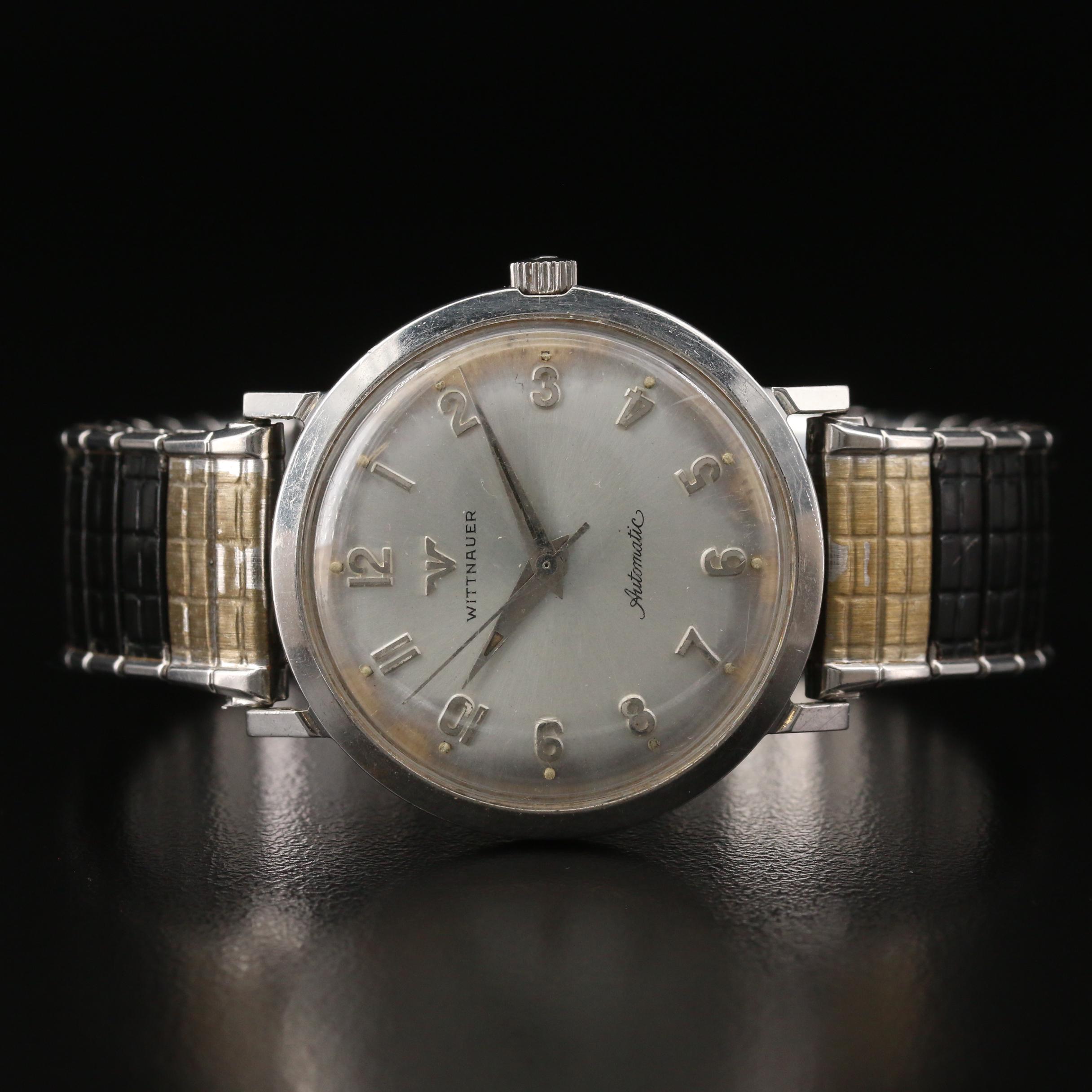 Vintage Wittnauer Stainless Steel Automatic Watch