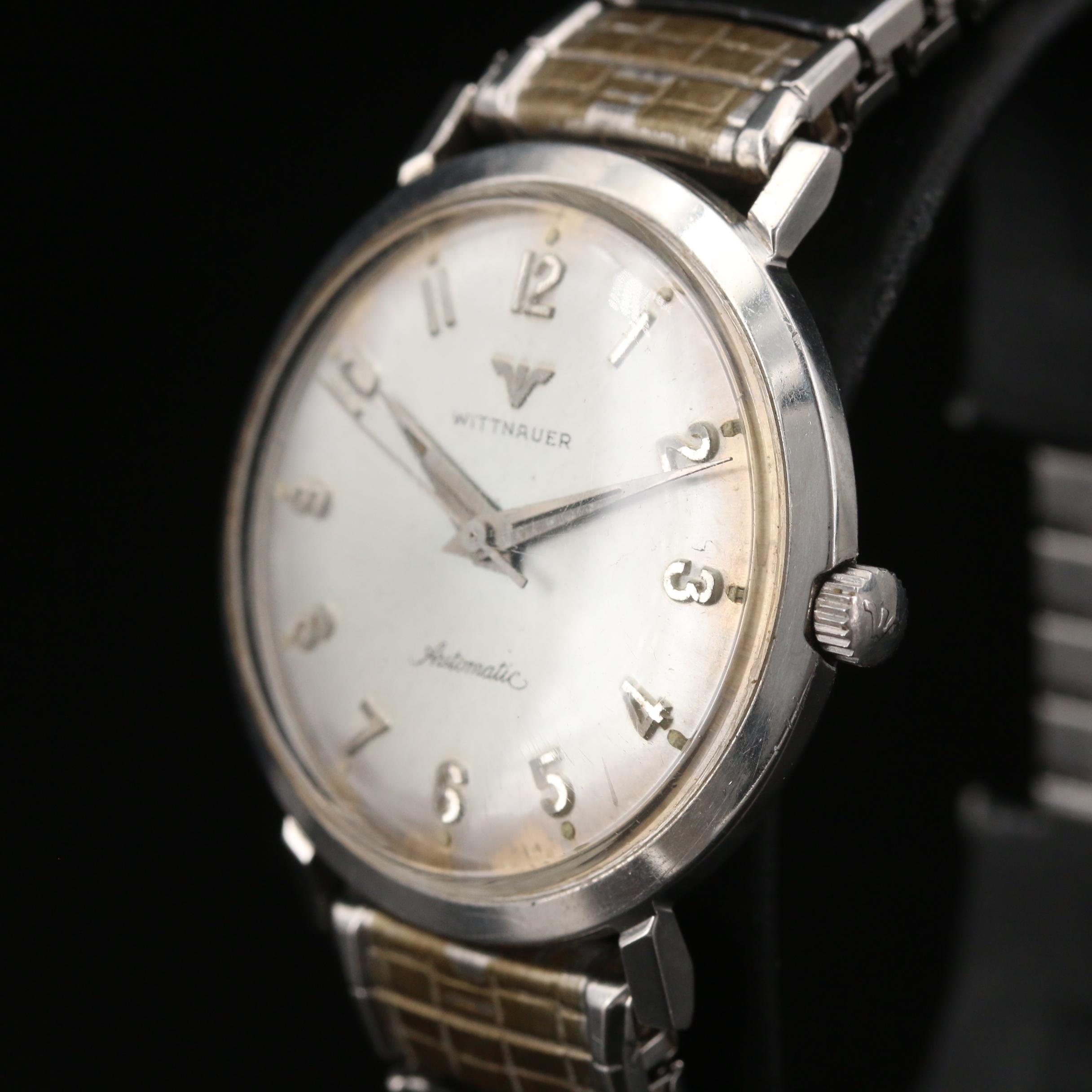 Vintage Wittnauer Stainless Steel Automatic Watch