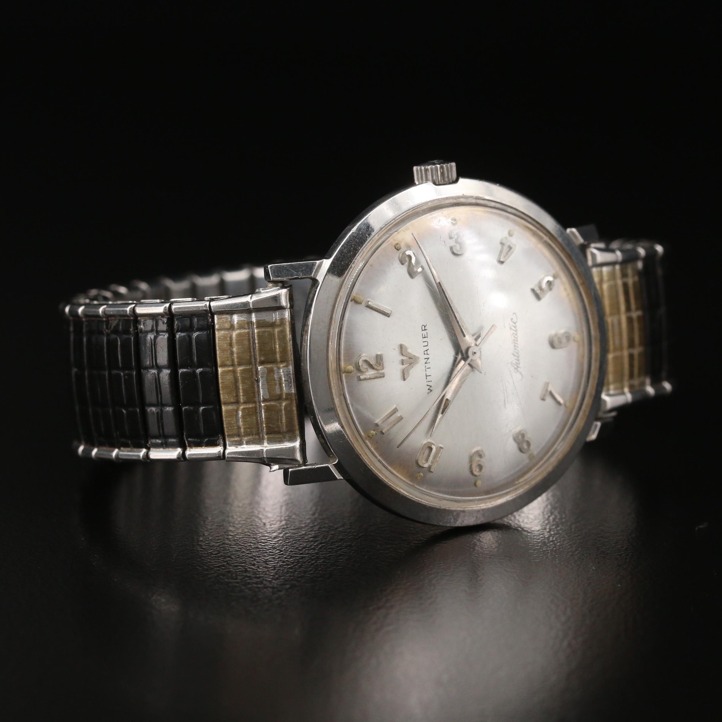 Vintage Wittnauer Stainless Steel Automatic Watch