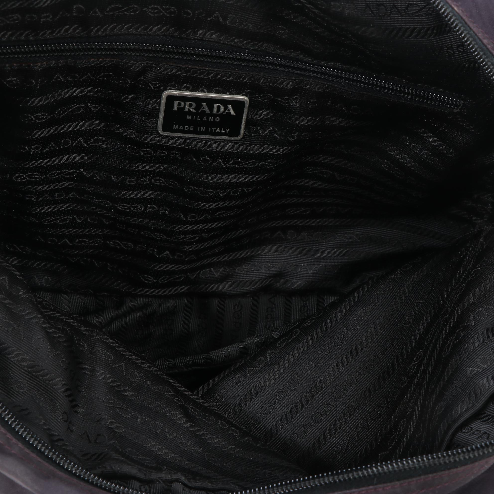 Prada Top Handle Bag in Navy Tessuto Nylon