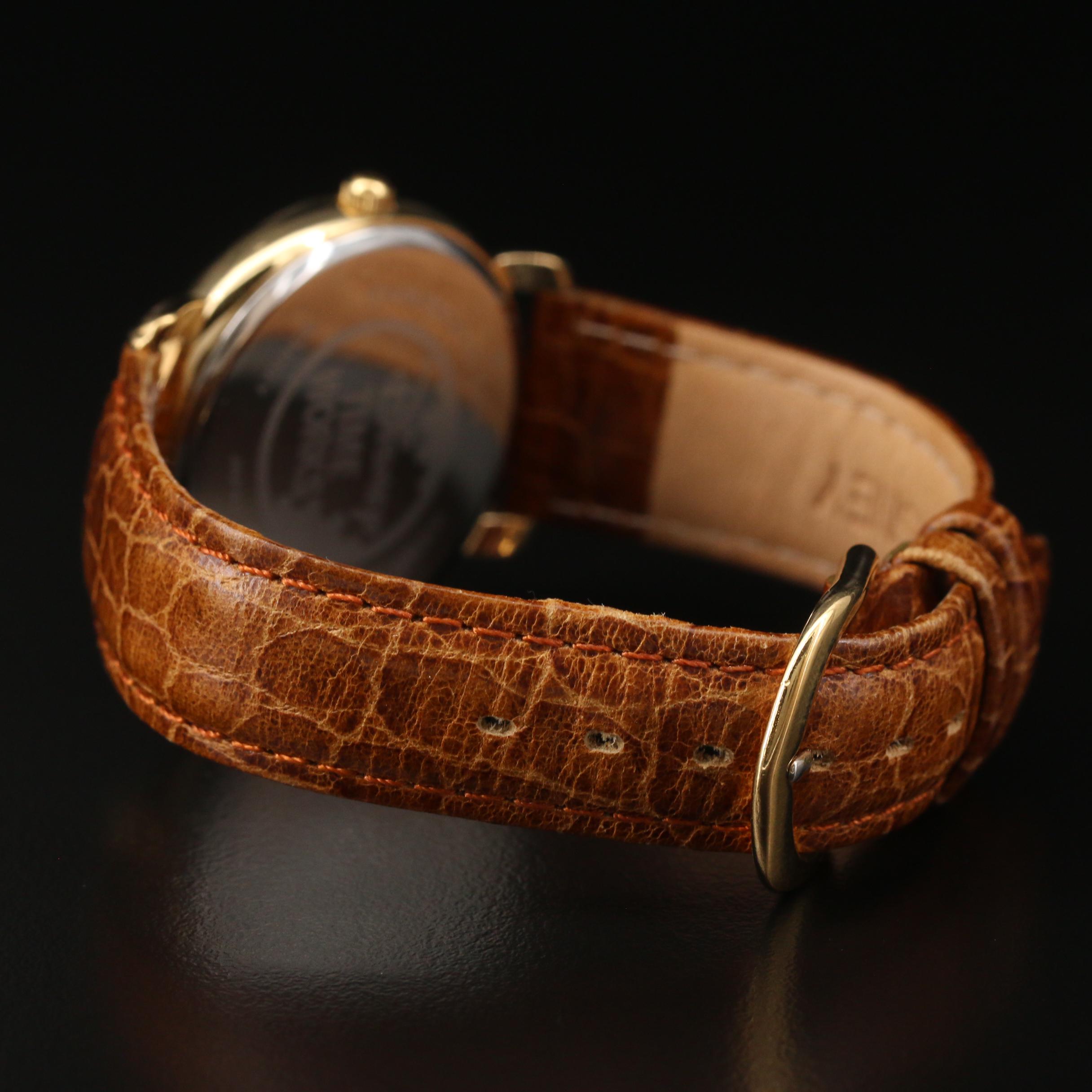 Walt Disney Mickey Mouse Gold Tone Quartz Watch