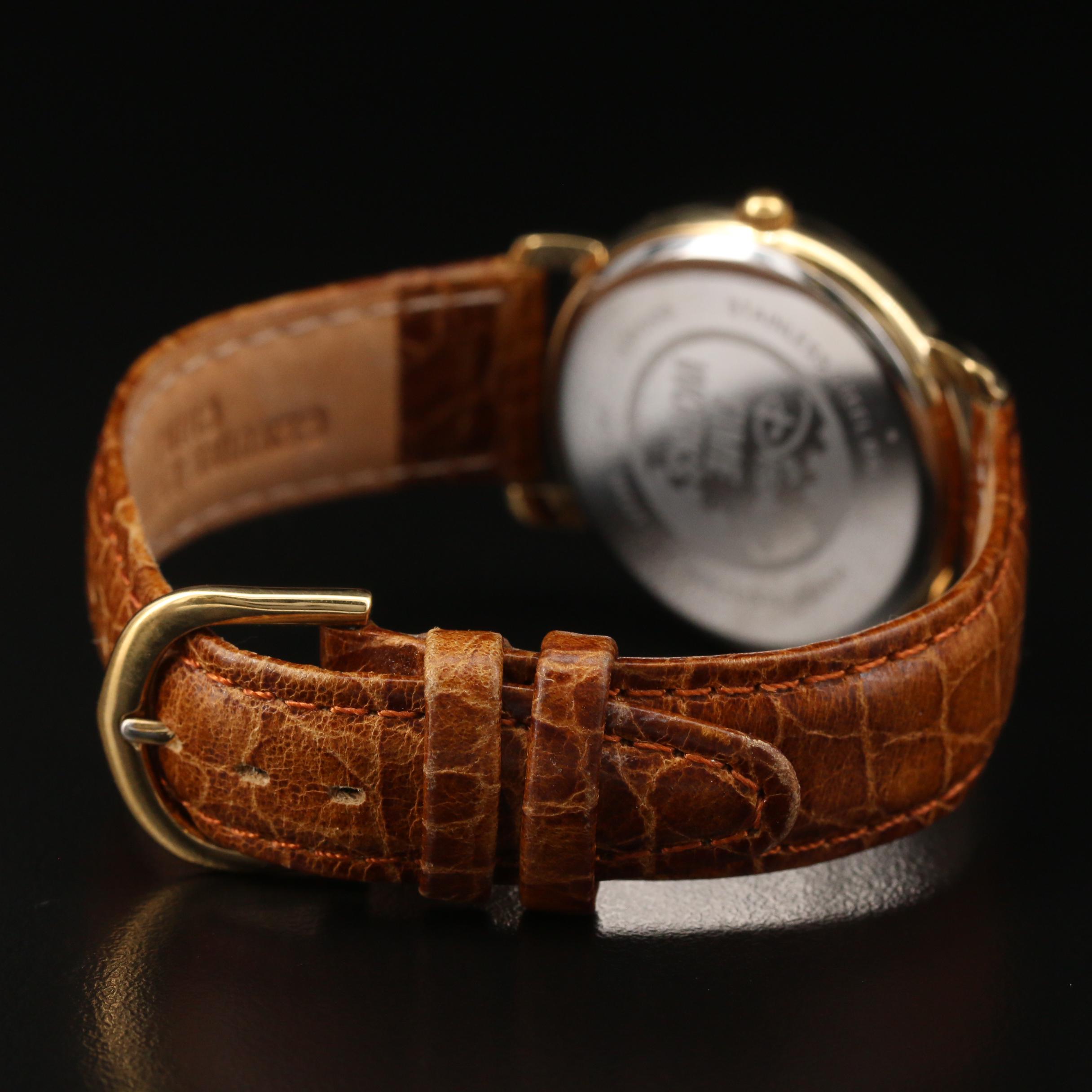 Walt Disney Mickey Mouse Gold Tone Quartz Watch