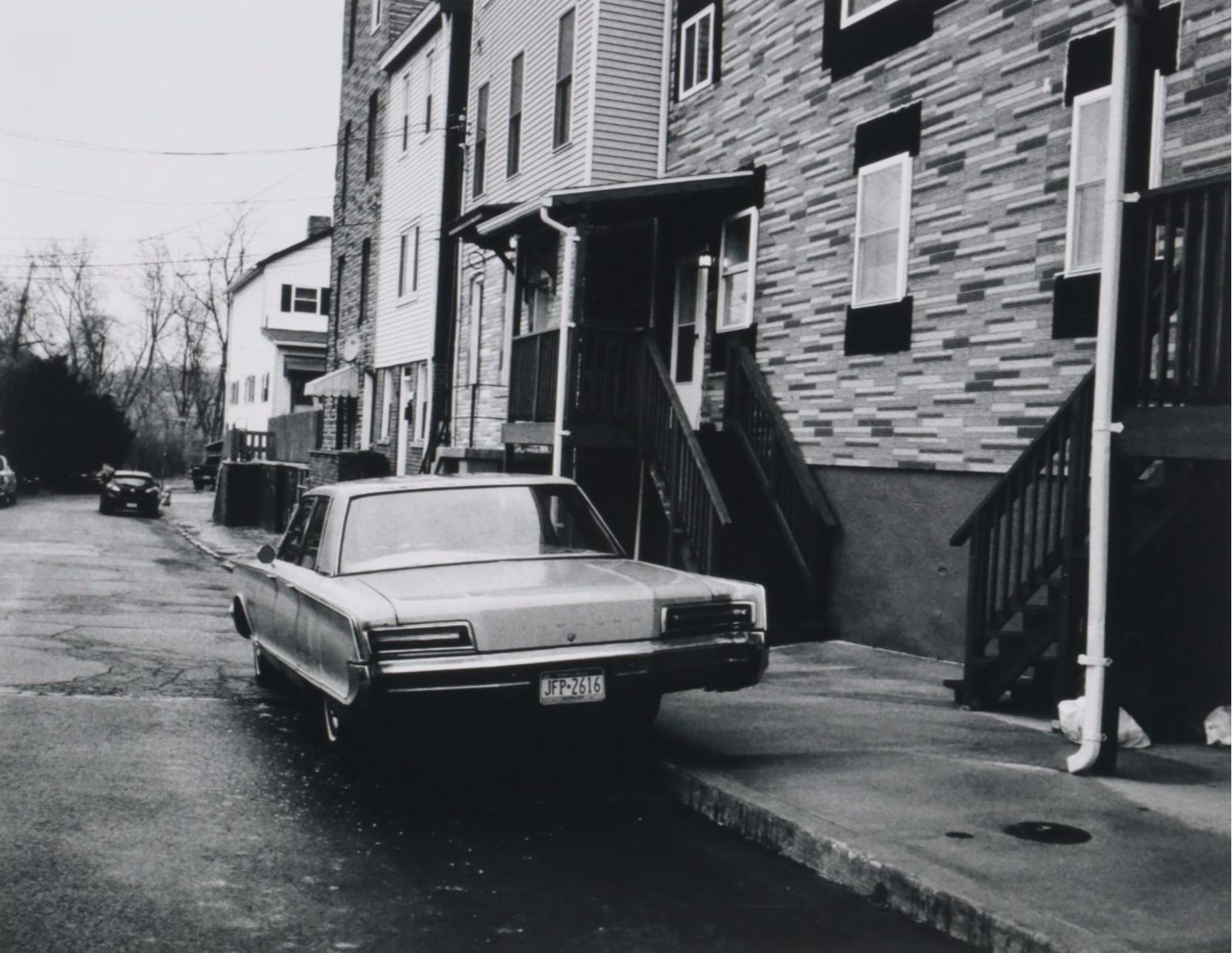 Jaime Bird Silver Gelatin Photograph of City Street Scene with Car, 2020