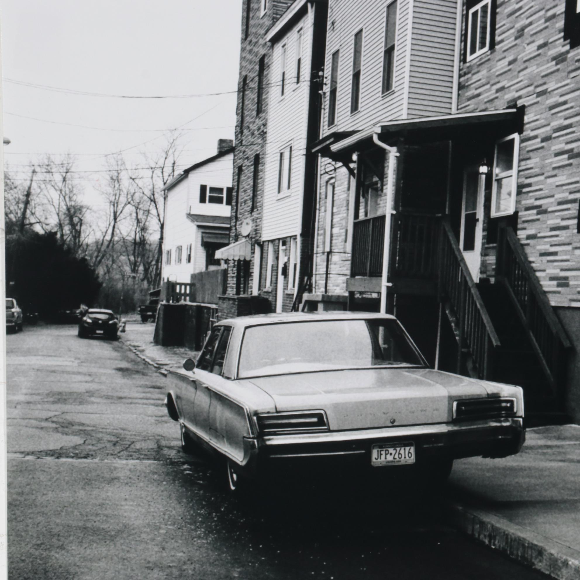 Jaime Bird Silver Gelatin Photograph of City Street Scene with Car, 2020