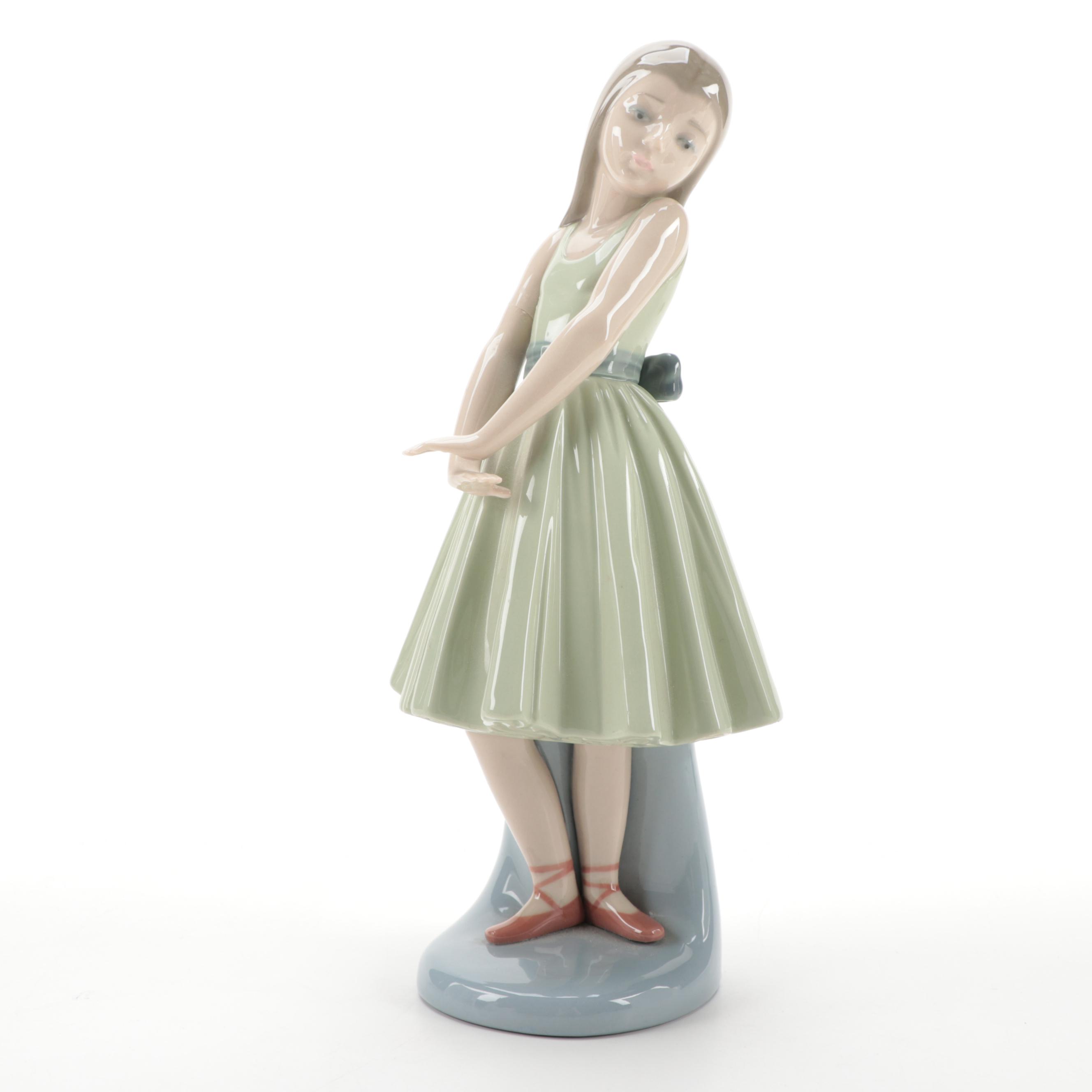 Lladró "Ballet Girl" with Other Nao by Lladró Porcelain Figurines