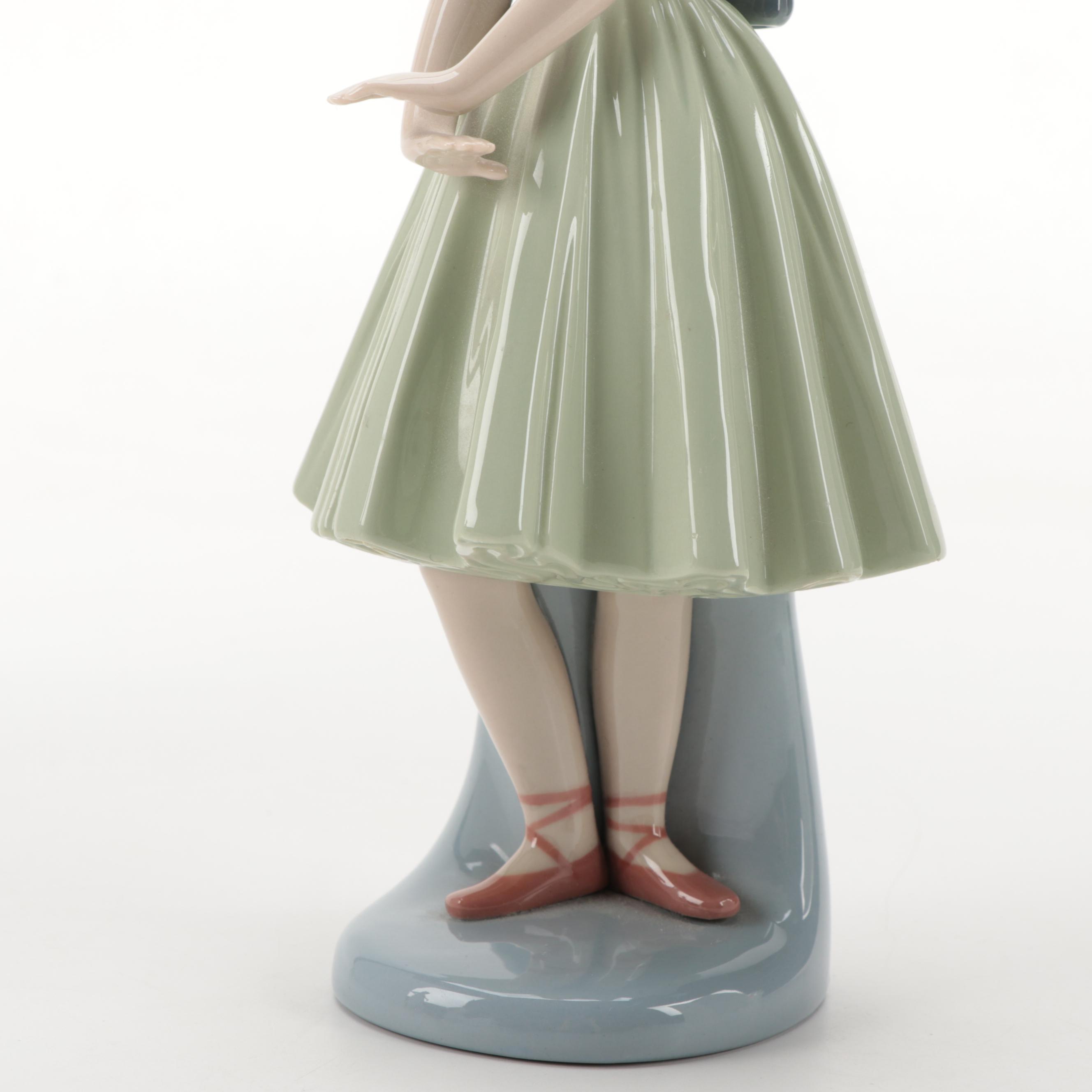Lladró "Ballet Girl" with Other Nao by Lladró Porcelain Figurines