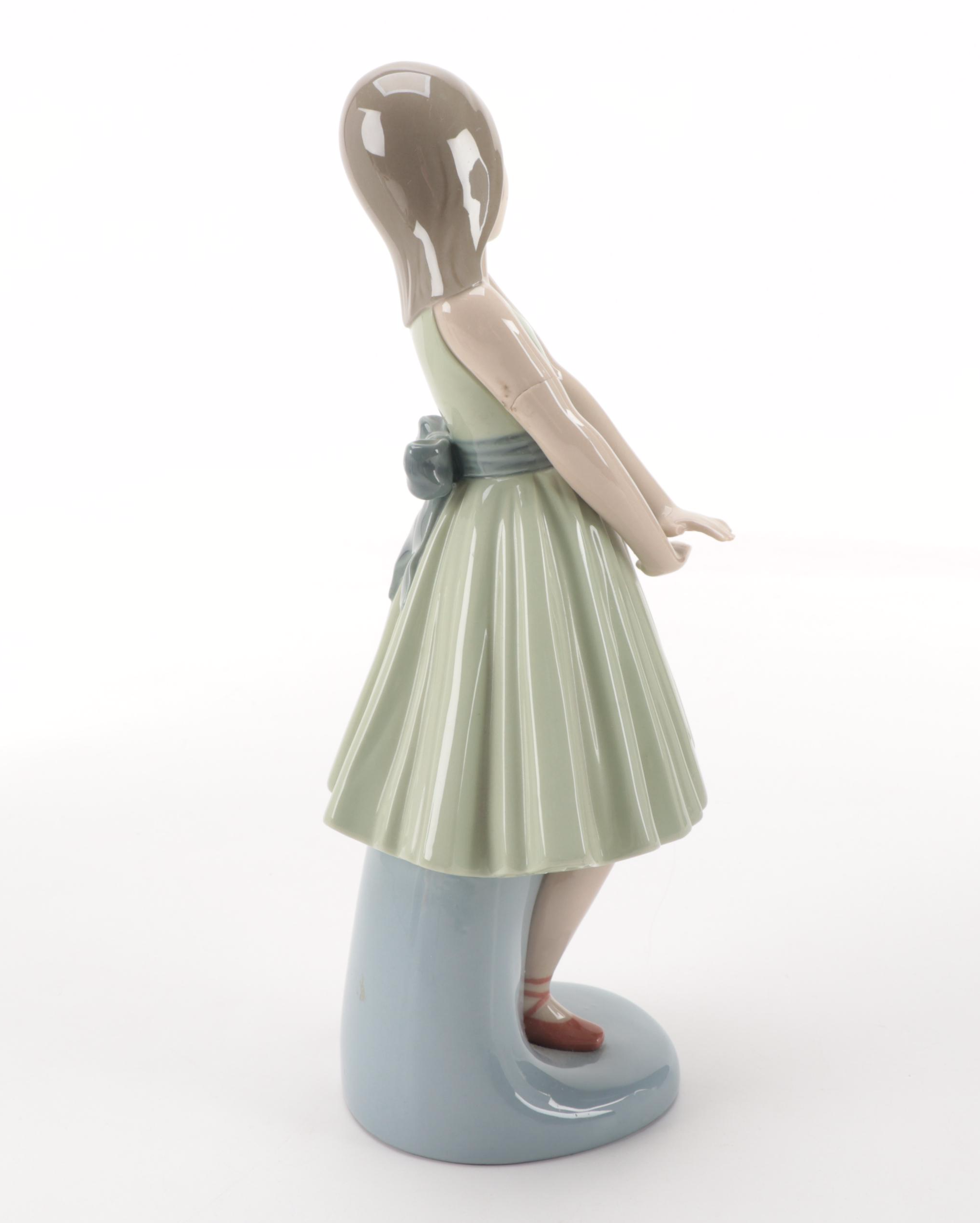 Lladró "Ballet Girl" with Other Nao by Lladró Porcelain Figurines