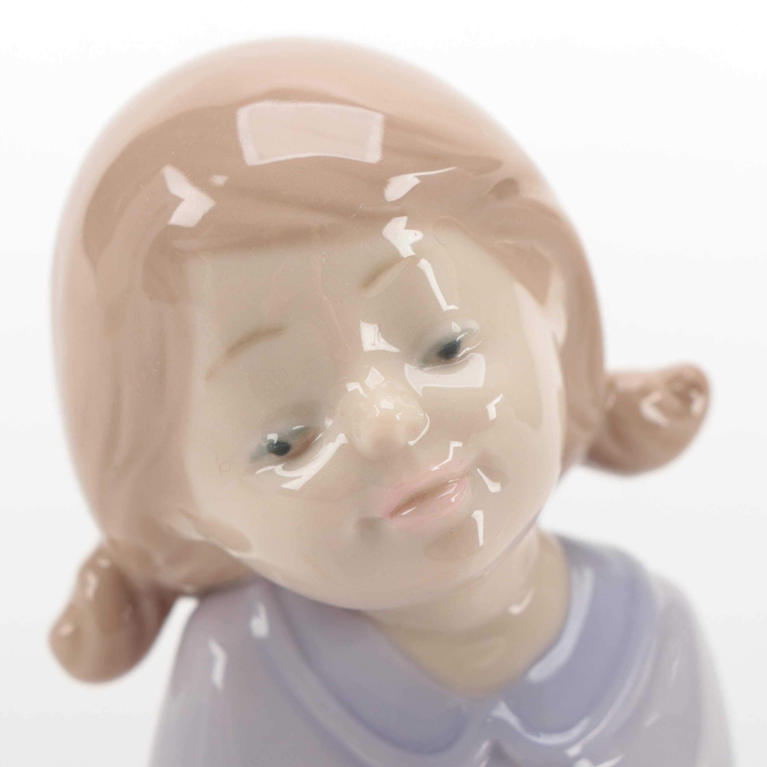 Lladró "Ballet Girl" with Other Nao by Lladró Porcelain Figurines