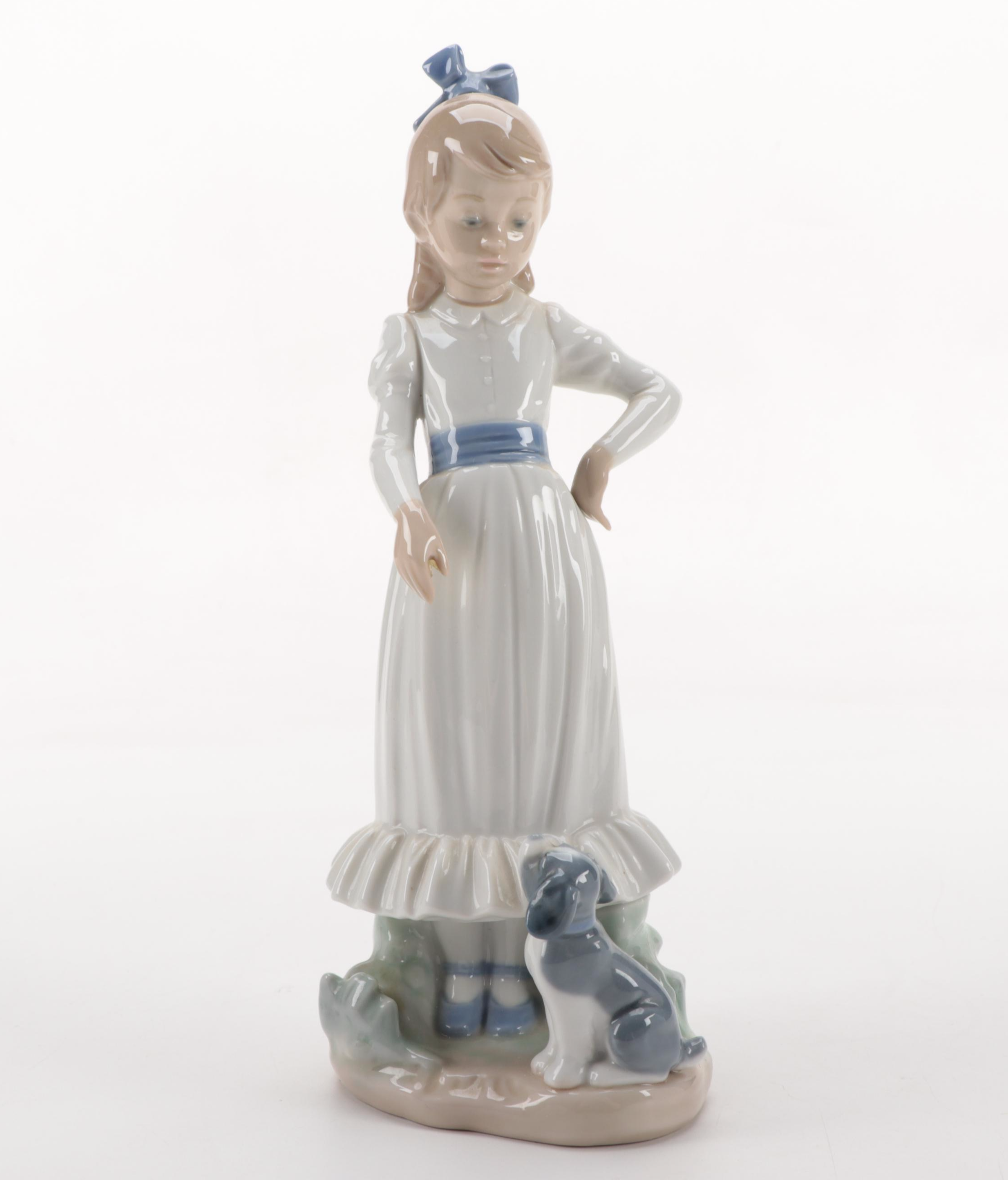 Lladró "Ballet Girl" with Other Nao by Lladró Porcelain Figurines