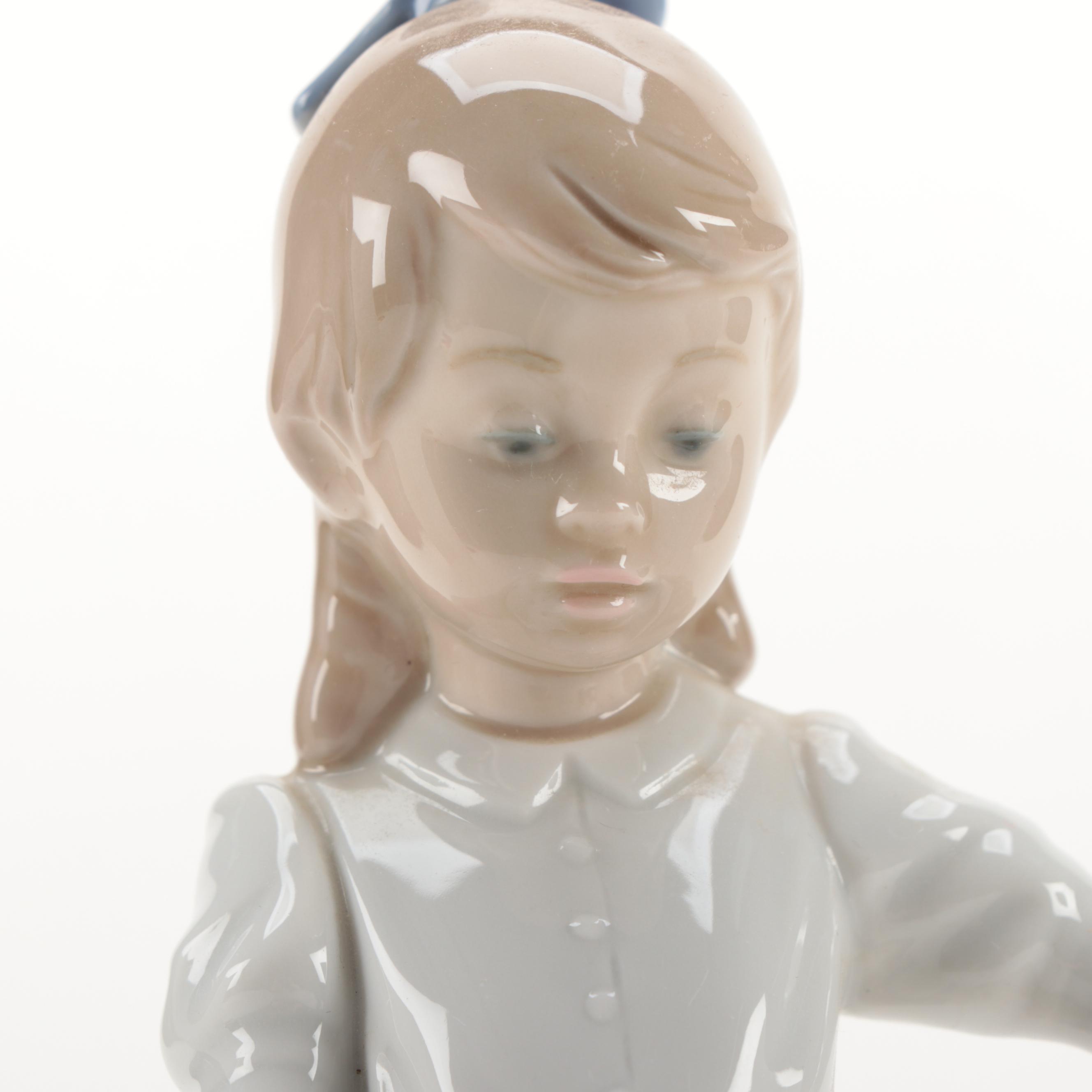 Lladró "Ballet Girl" with Other Nao by Lladró Porcelain Figurines