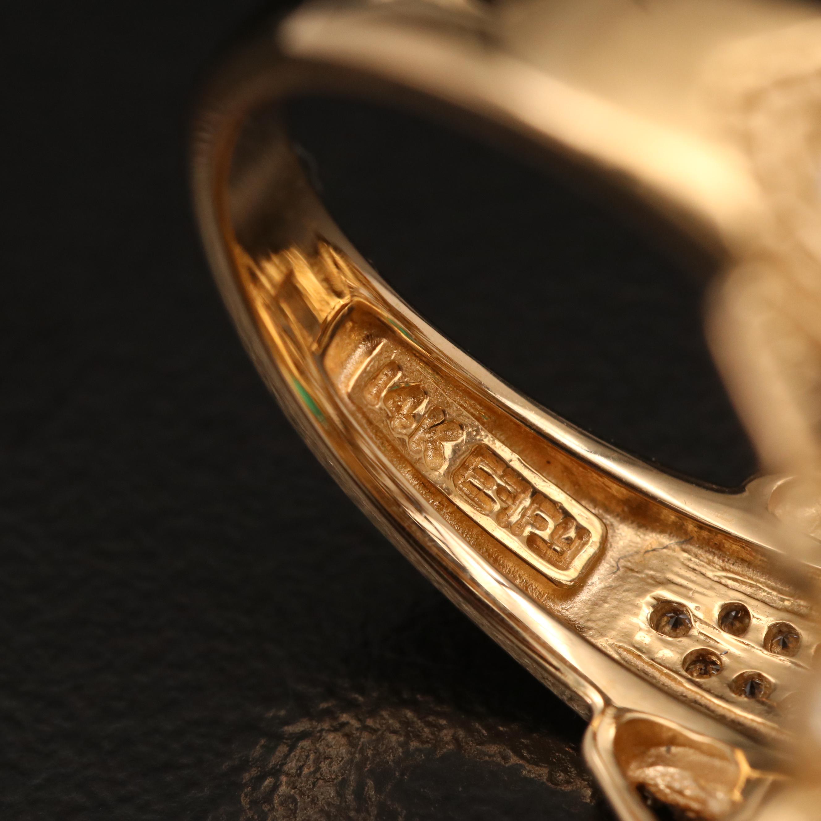 EFFY "Brasilica" 14K Emerald and Diamond Ring