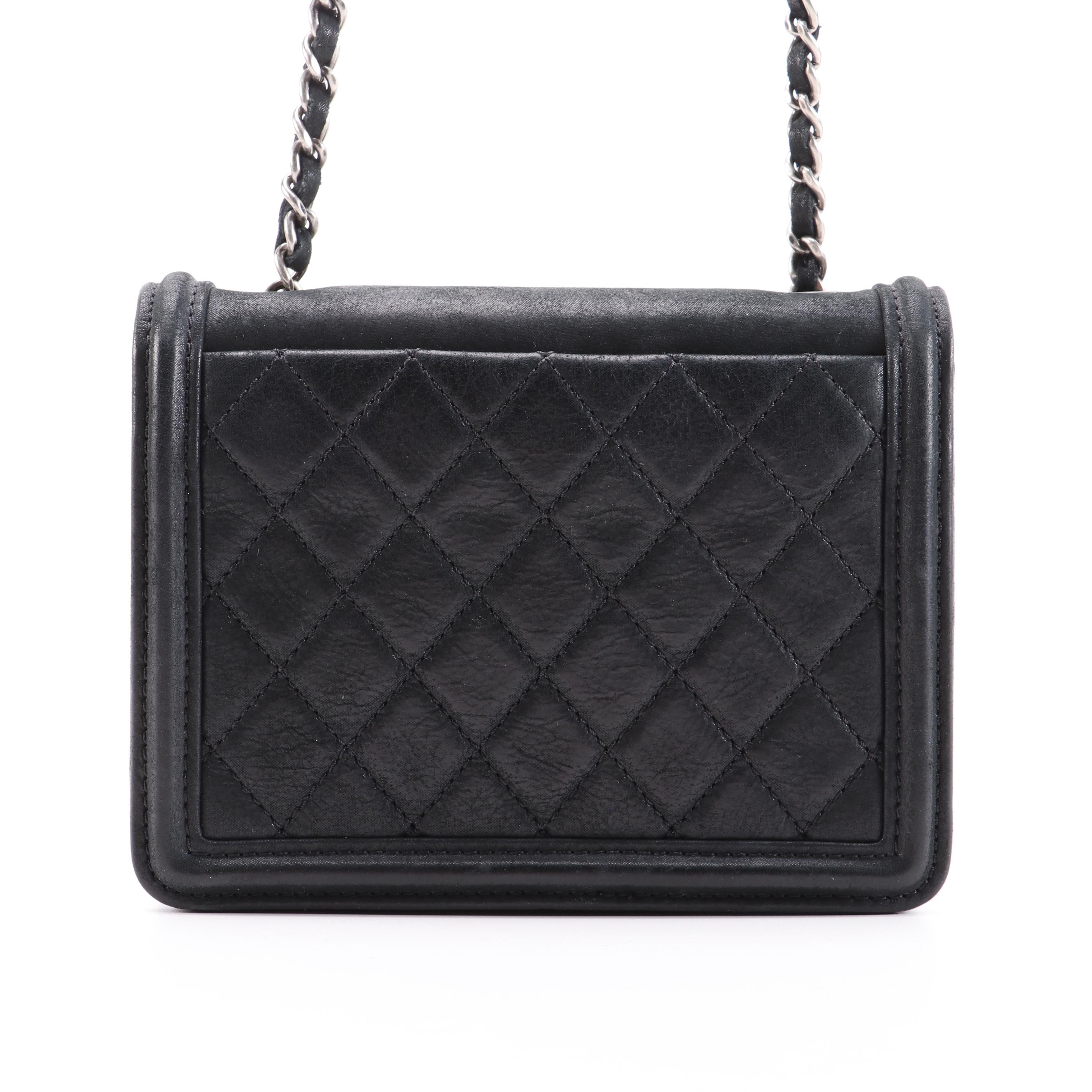 Chanel Boy Brick Mini Flap Bag in Plexiglass and Iridescent Calfskin Leather
