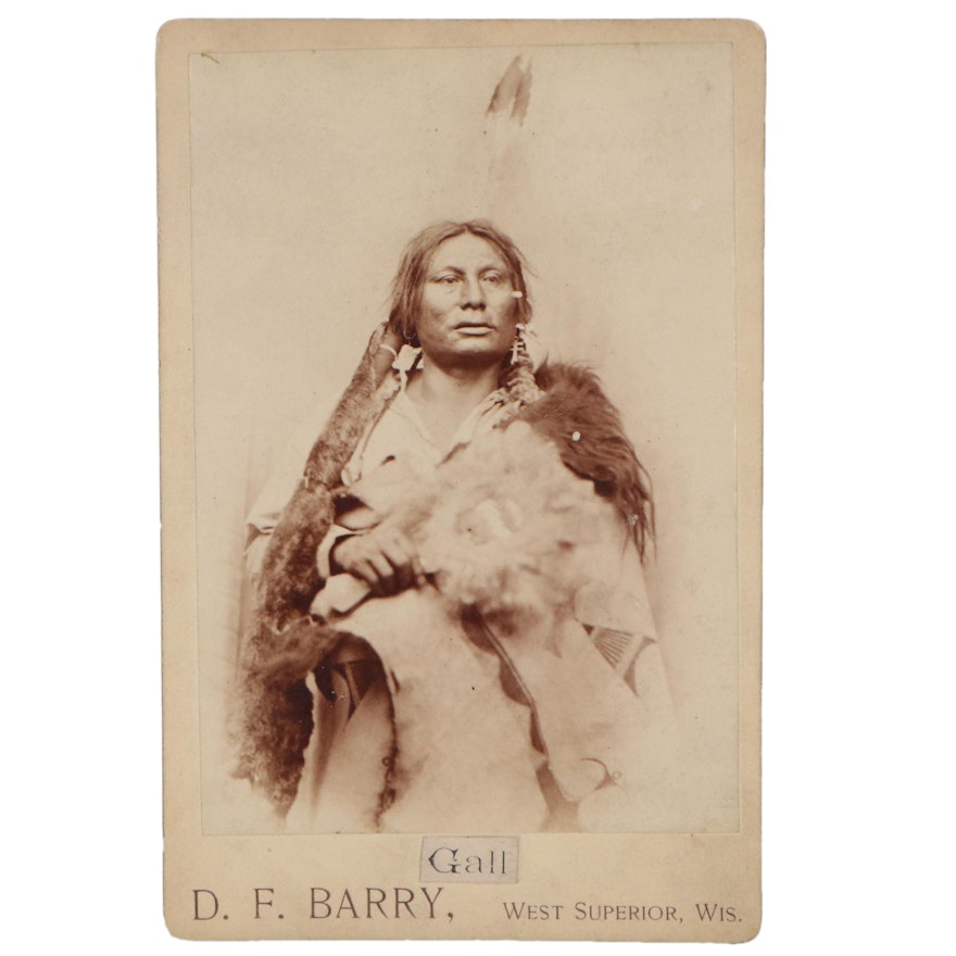 David Frances Barry Photograph of War Chief Gall of the Hunkpapa, 19th Century