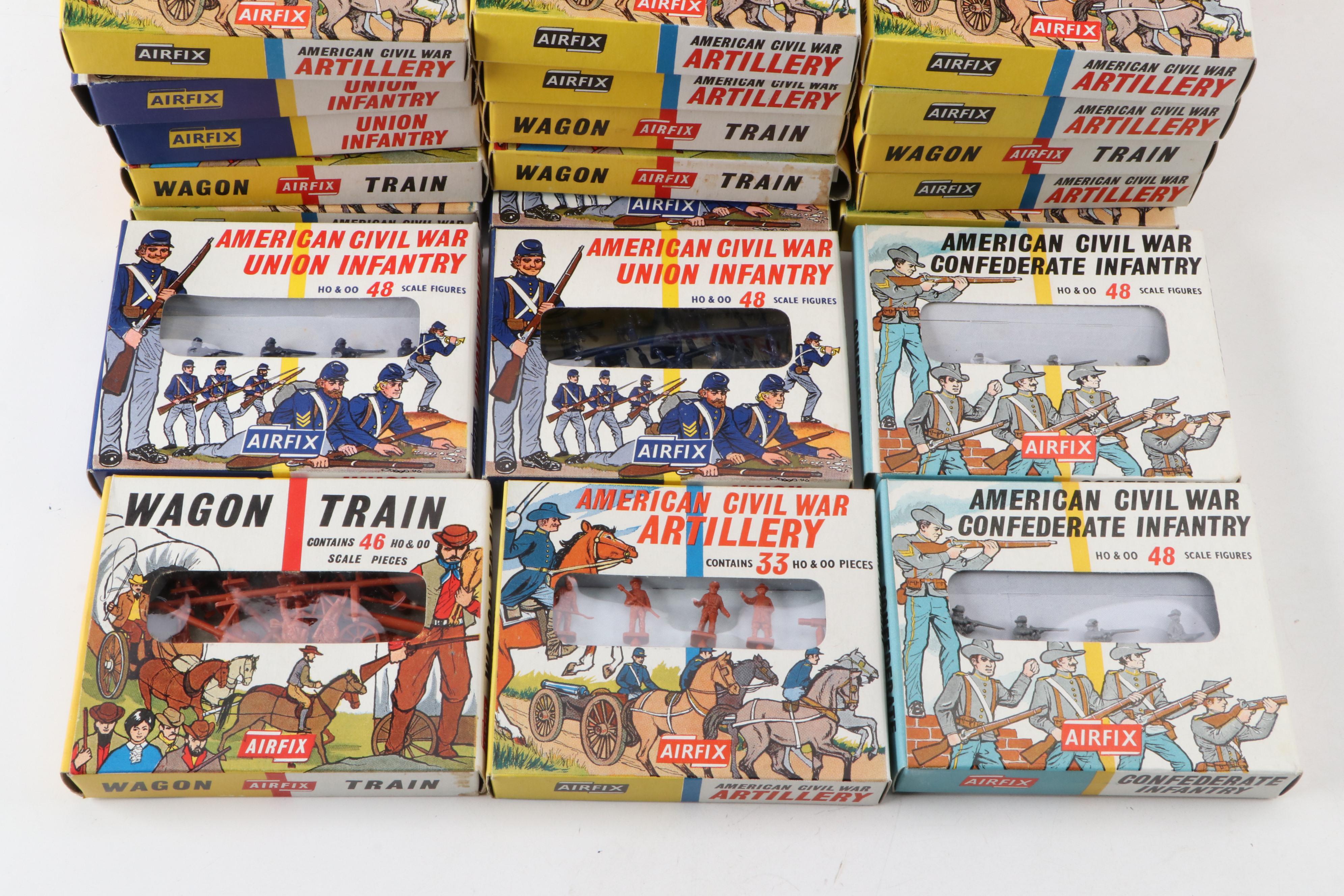 Milton Bradley Civil War Board Game, Airfix Miniature Soldiers and More, Vintage