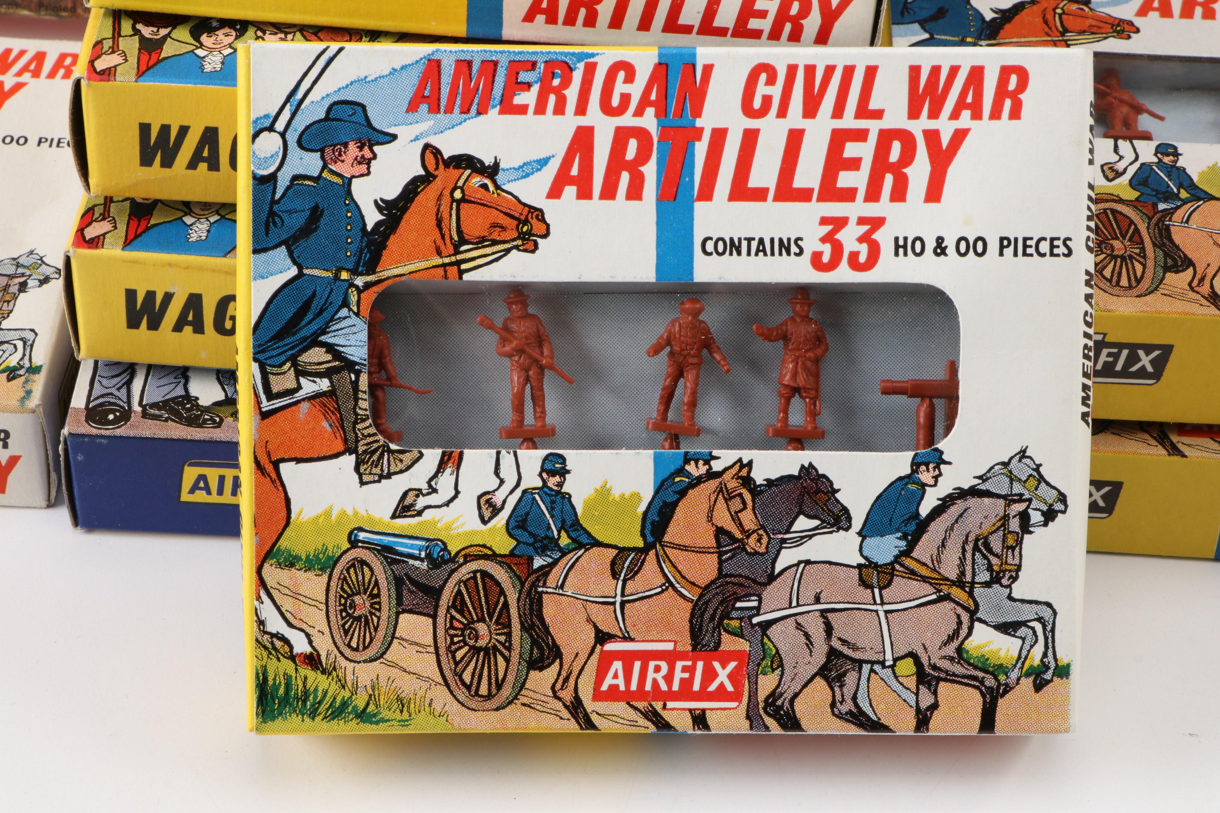Milton Bradley Civil War Board Game, Airfix Miniature Soldiers and More, Vintage