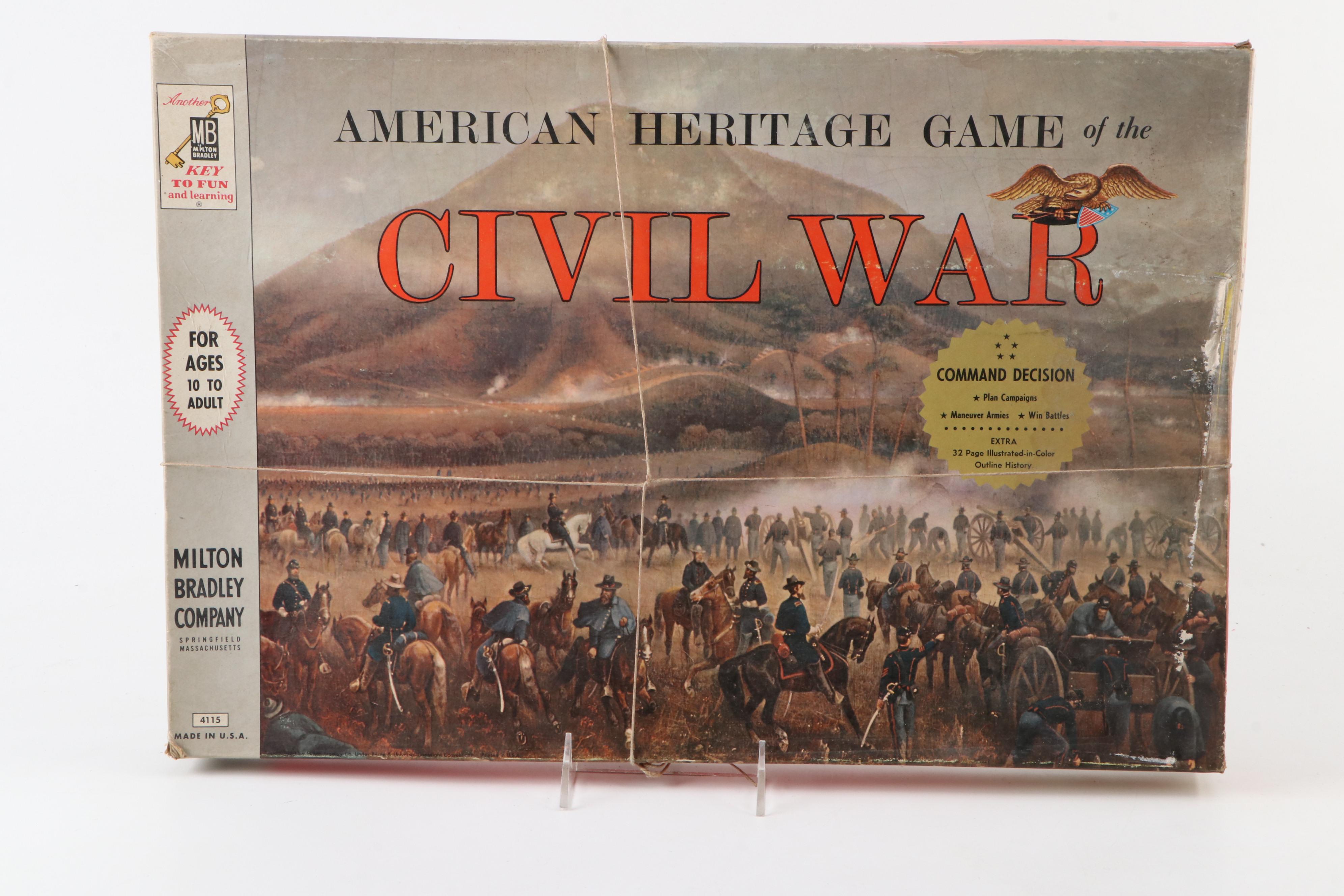 Milton Bradley Civil War Board Game, Airfix Miniature Soldiers and More, Vintage