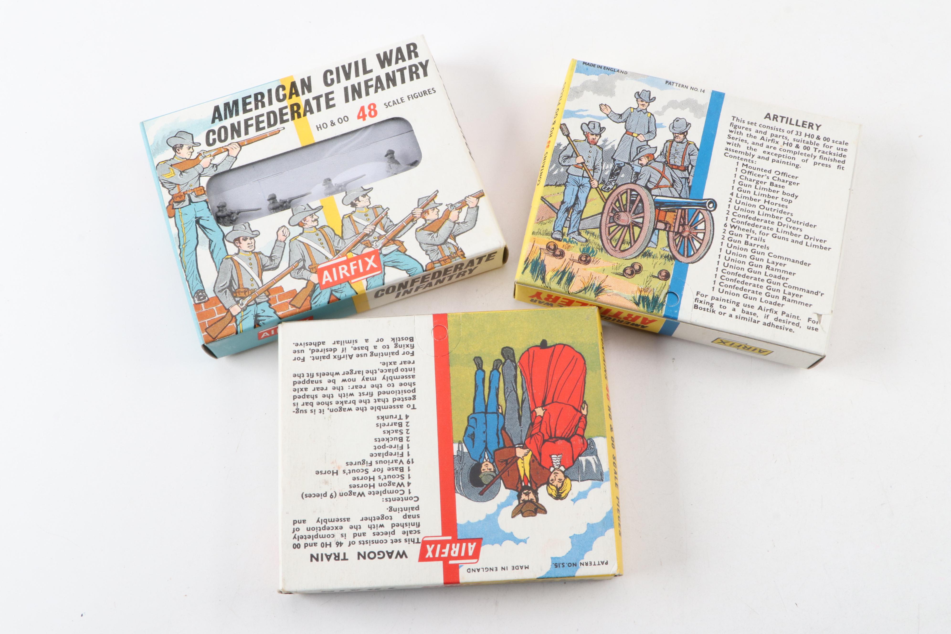 Milton Bradley Civil War Board Game, Airfix Miniature Soldiers and More, Vintage