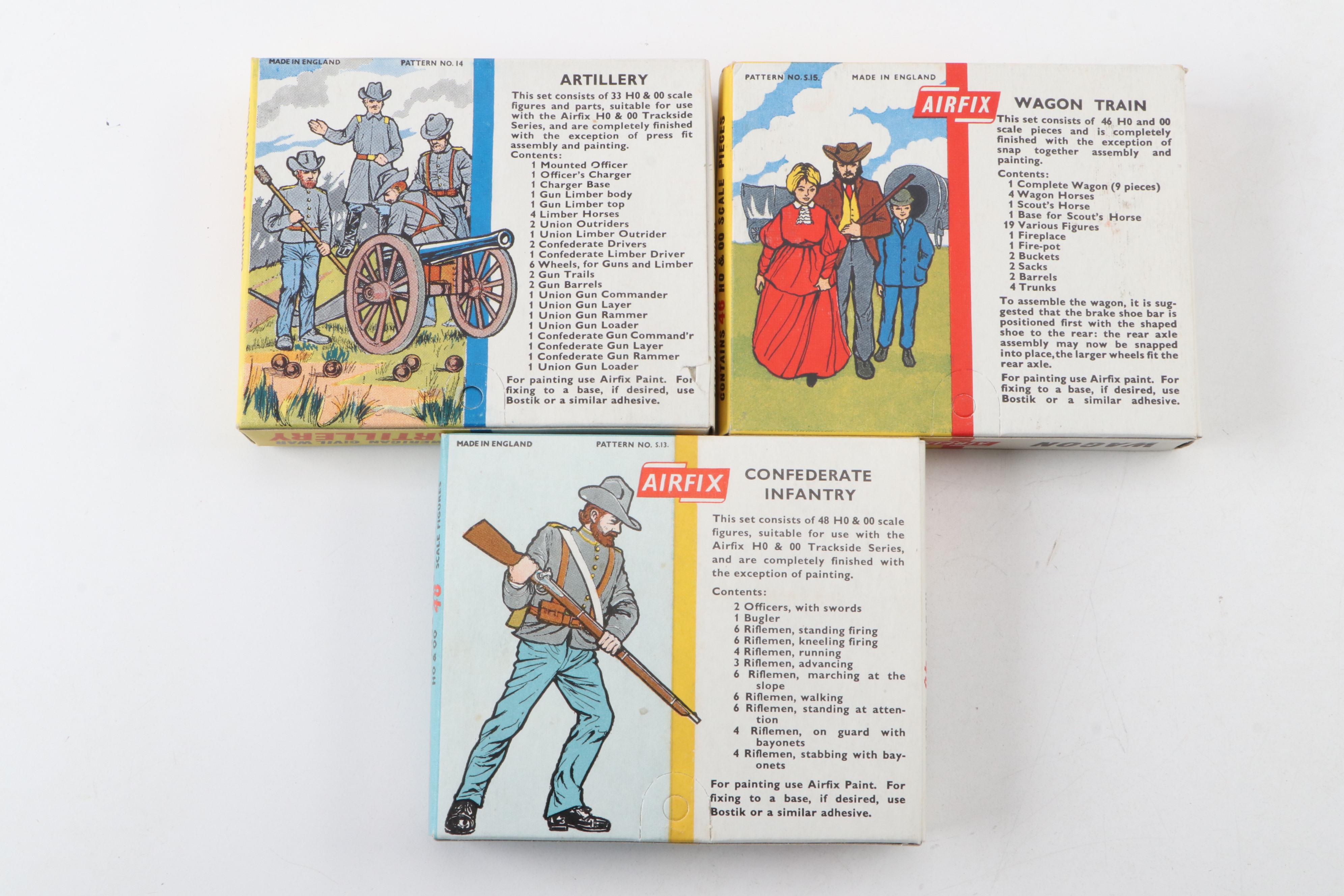 Milton Bradley Civil War Board Game, Airfix Miniature Soldiers and More, Vintage