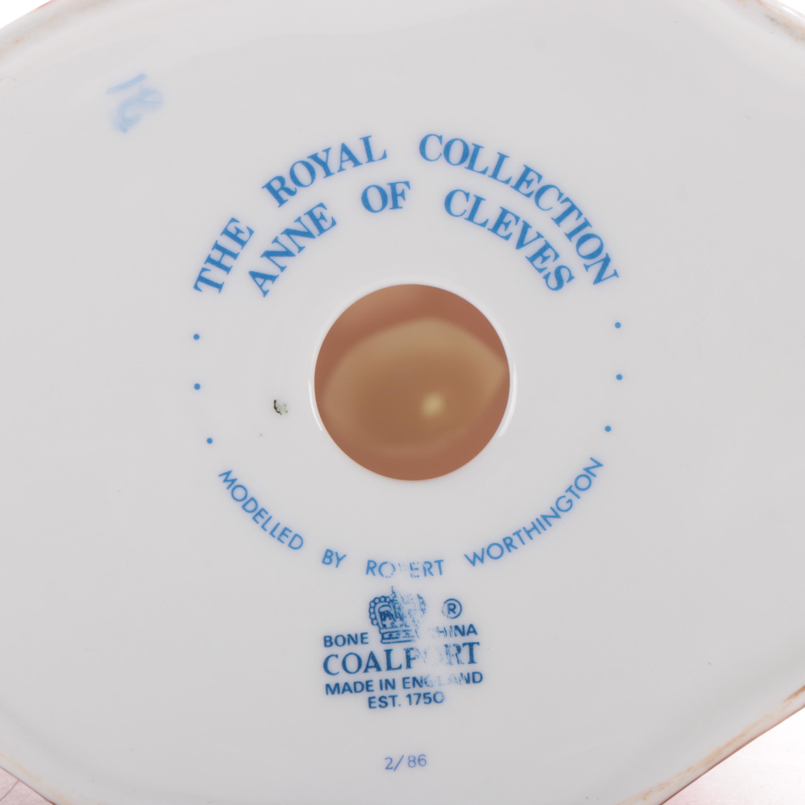 Royal Doulton "Queen Anne" and Coalport "Anne of Cleves" Bone China Figurines