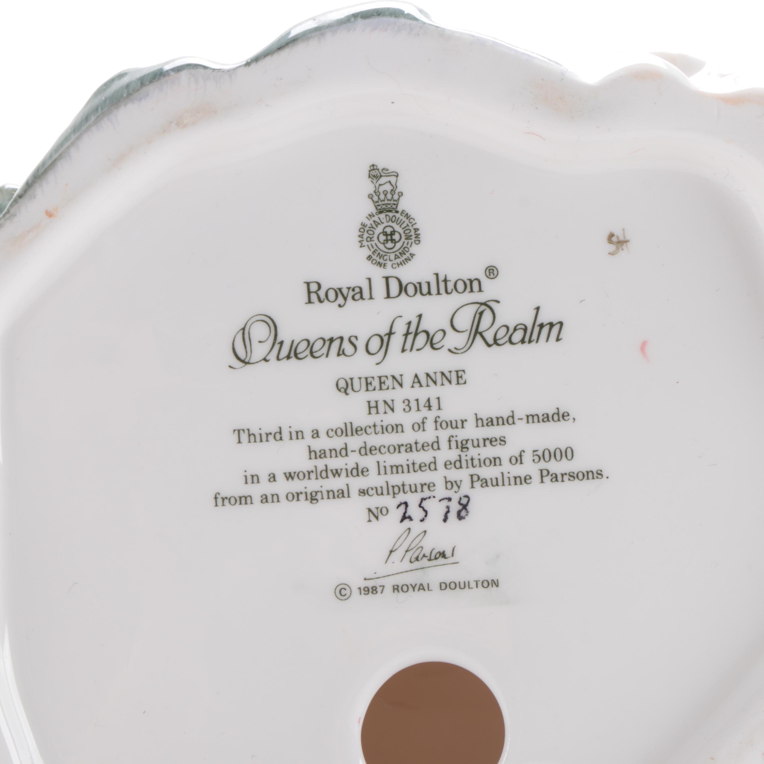 Royal Doulton "Queen Anne" and Coalport "Anne of Cleves" Bone China Figurines