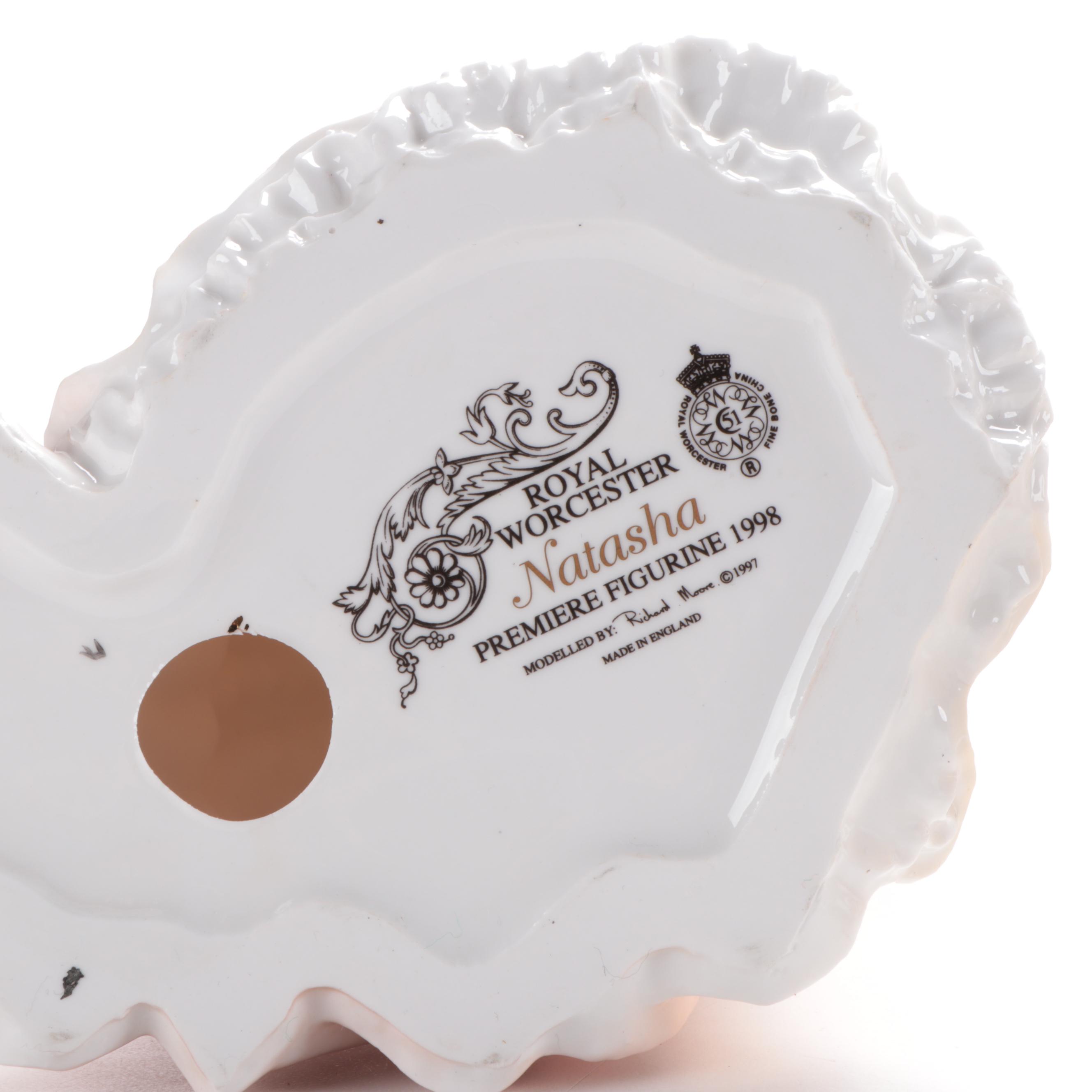 Royal Worcester "Natasha", "Margaret" and "Isabella" Bone China Figurines