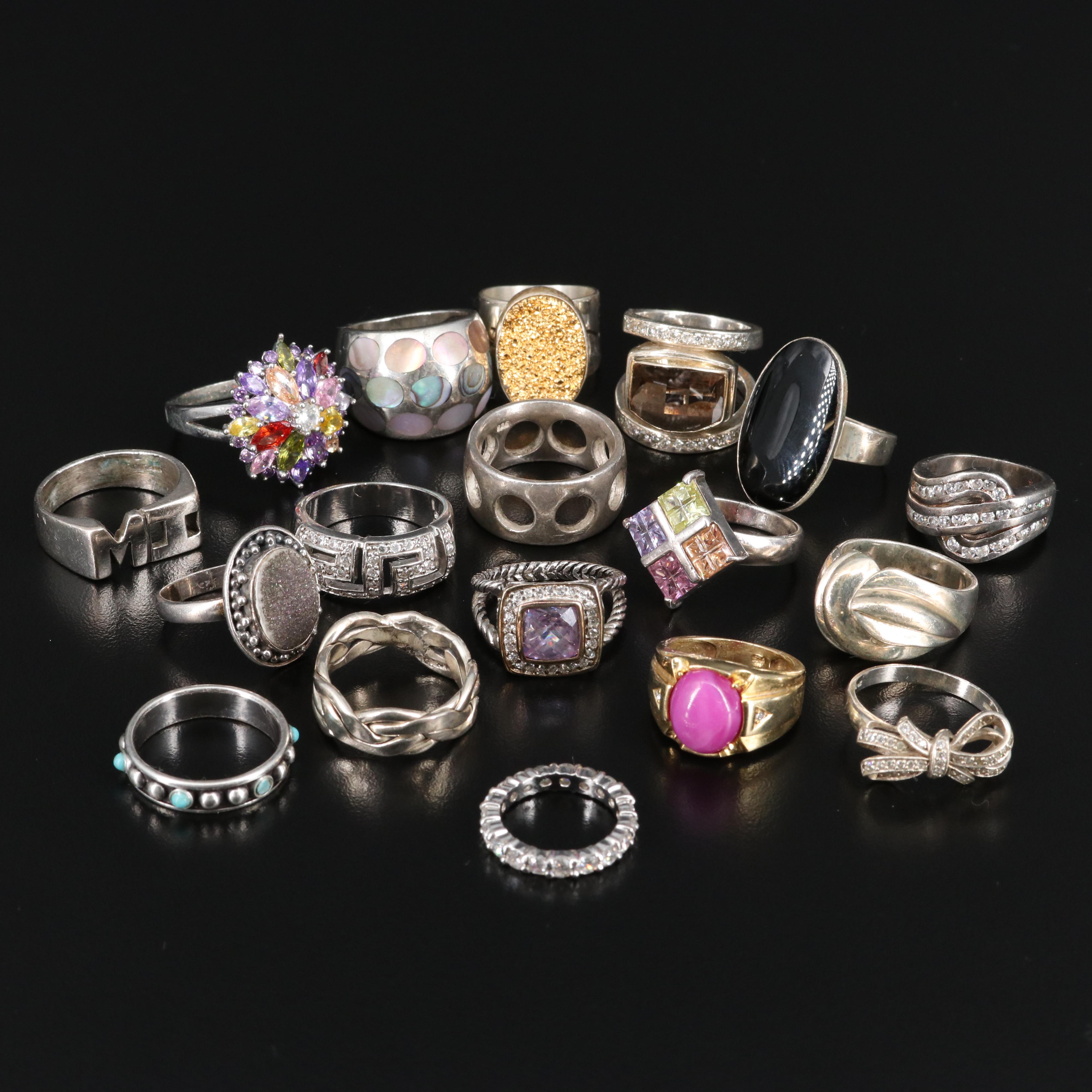 Sterling Rings Featuring Michael Dawkins and Desert Rose Trading