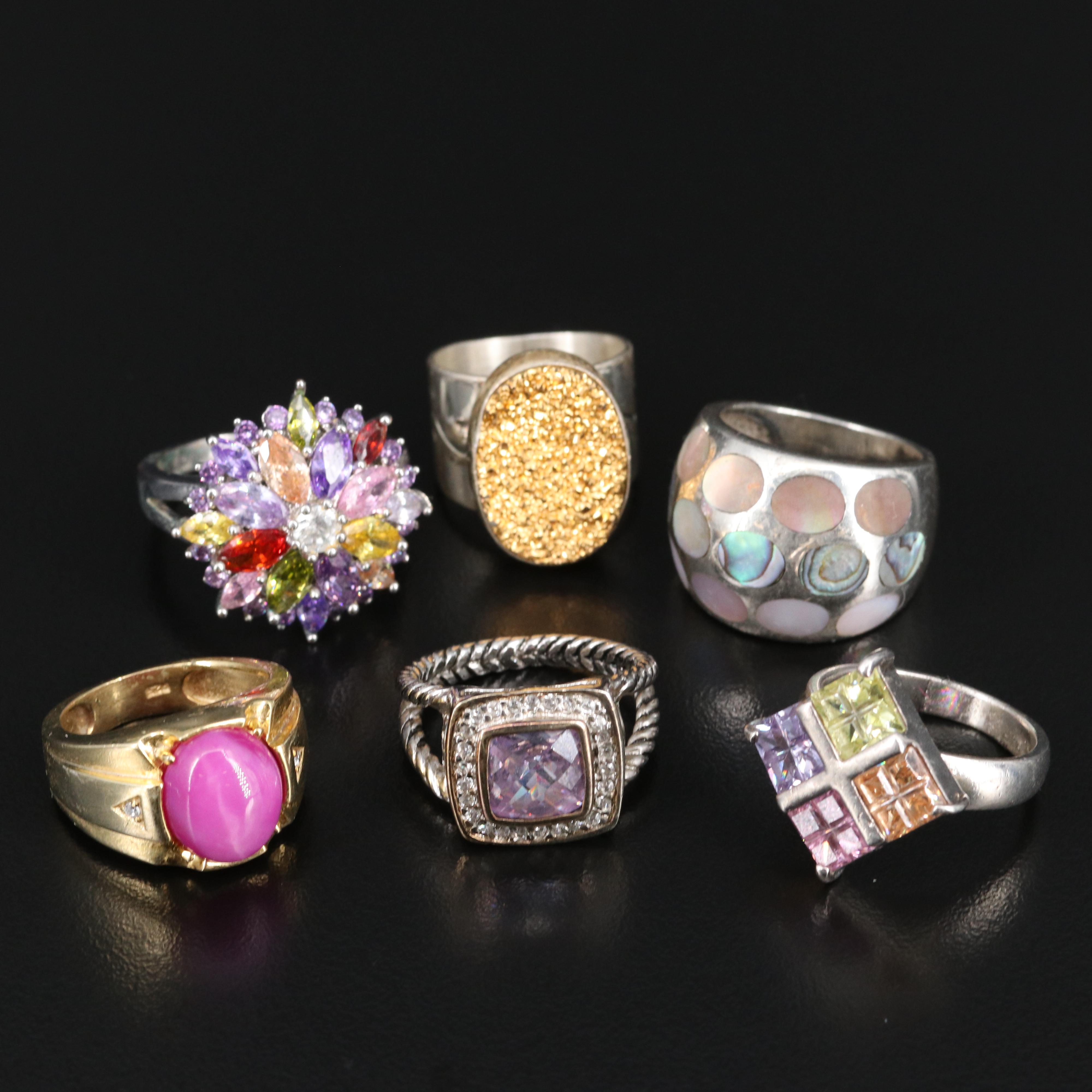 Sterling Rings Featuring Michael Dawkins and Desert Rose Trading