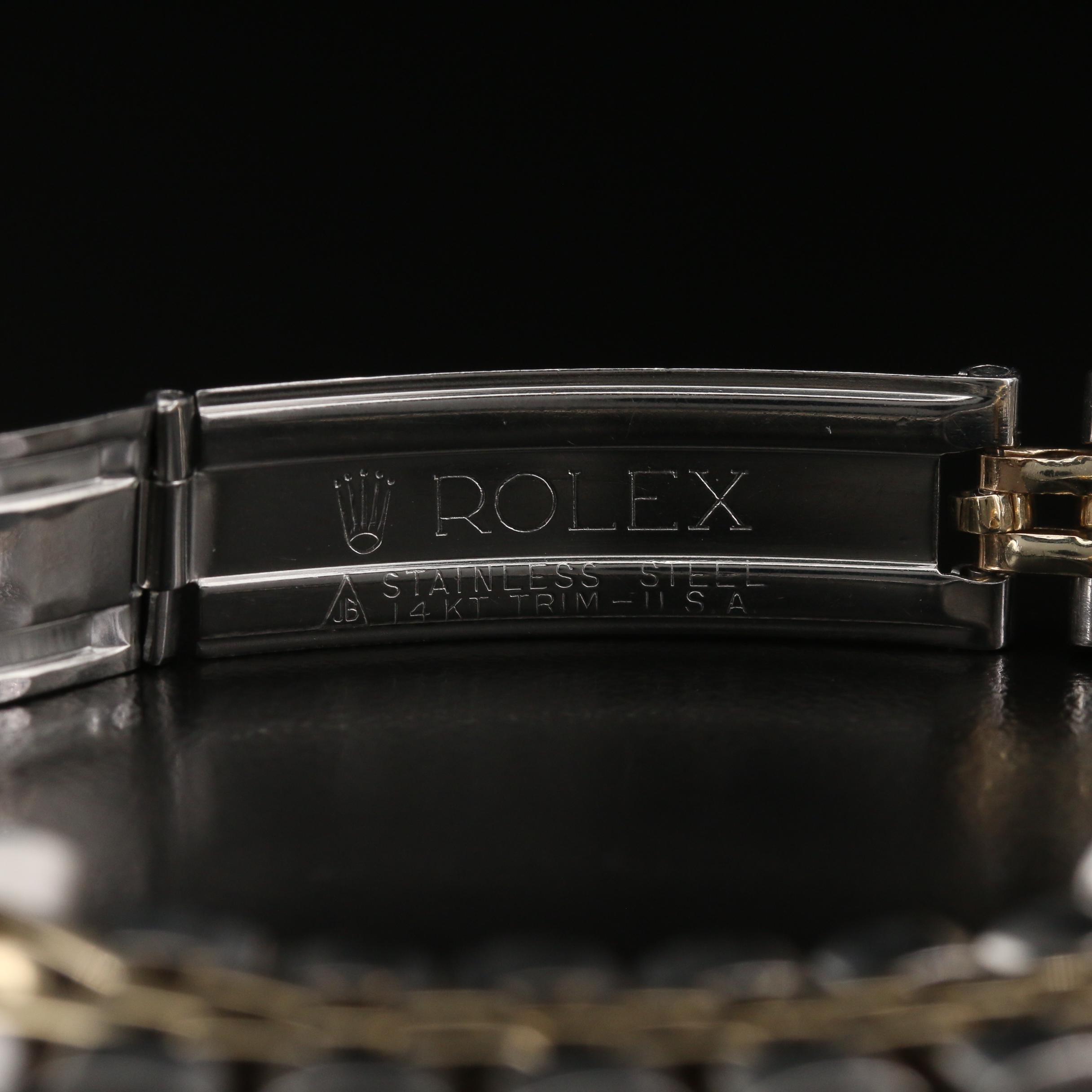 1968 Rolex Oyster Perpetual 14K Gold and Stainless Steel Automatic Watch