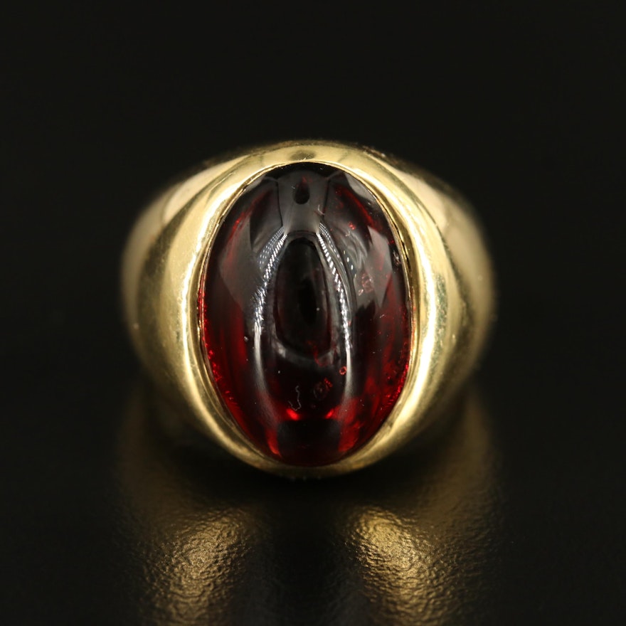 18K 17.53 CT Garnet Ring