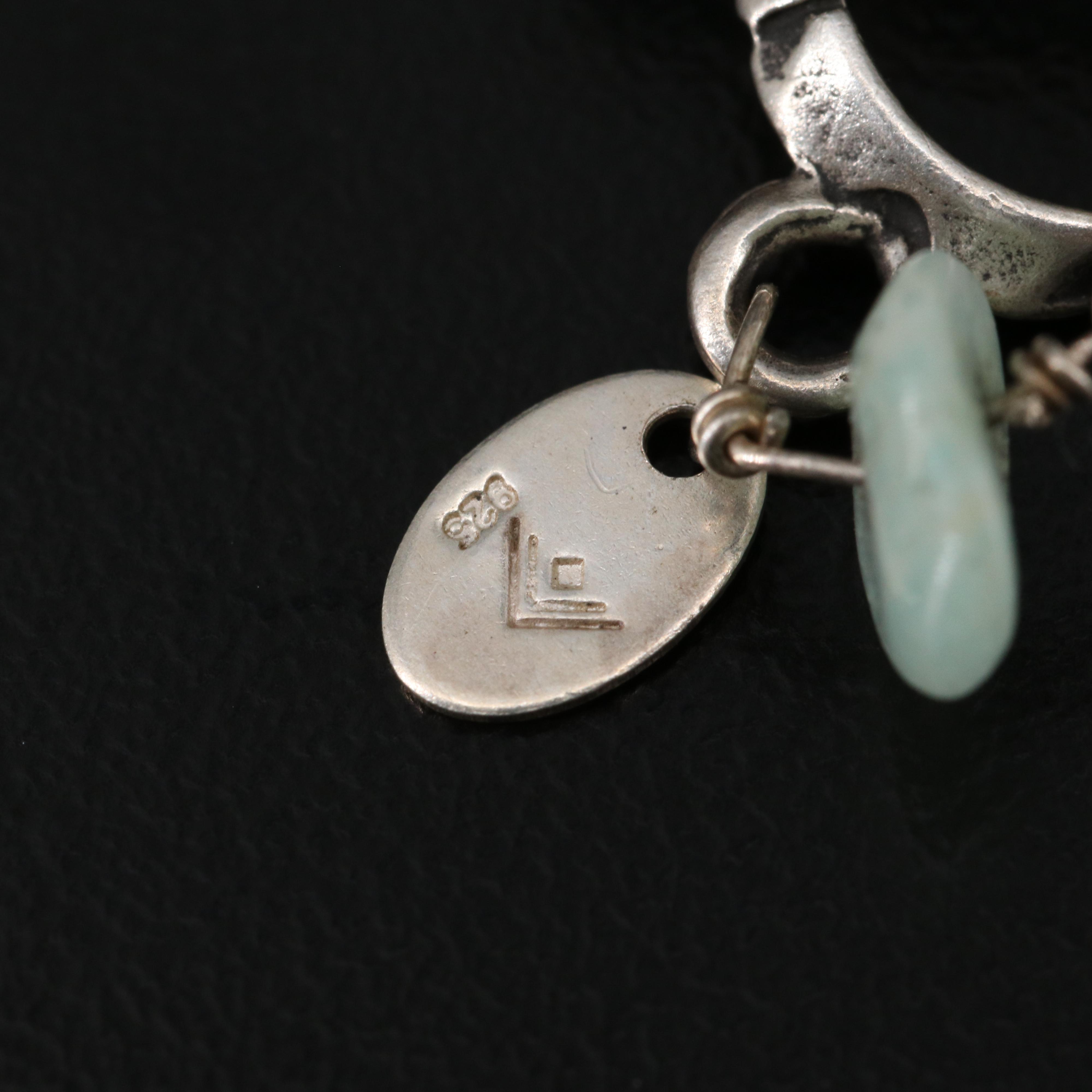 Silpada Sterling Station Necklace Including Pearl, Smoky Quartz, Coral and More