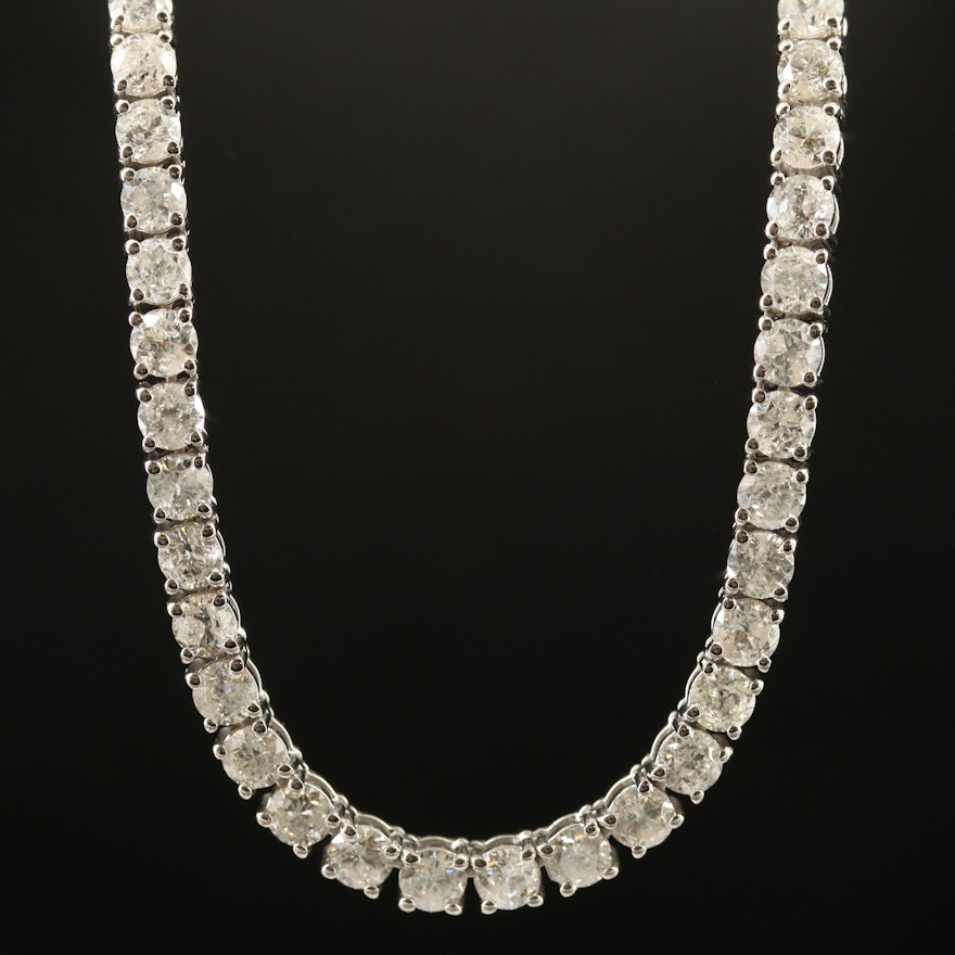 14K 20.12 CTW Diamond Line Necklace