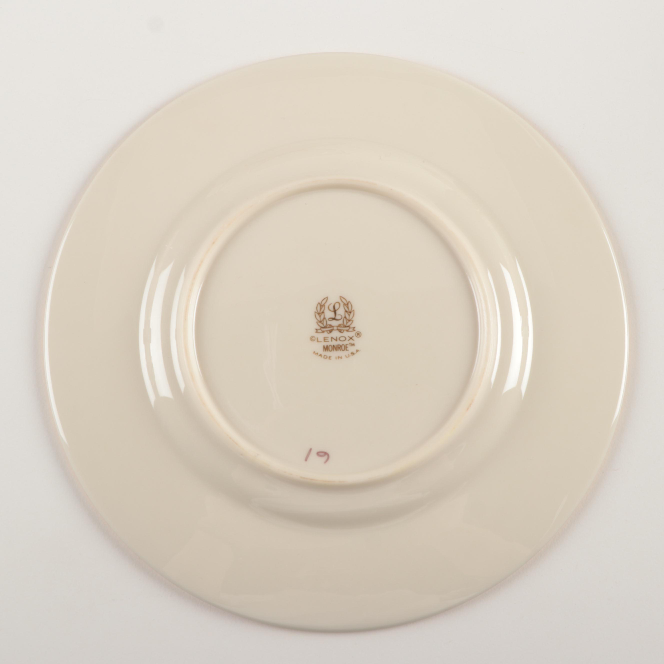 Lenox Presidential Collection "Monroe" Porcelain Dinnerware, 1983–2003