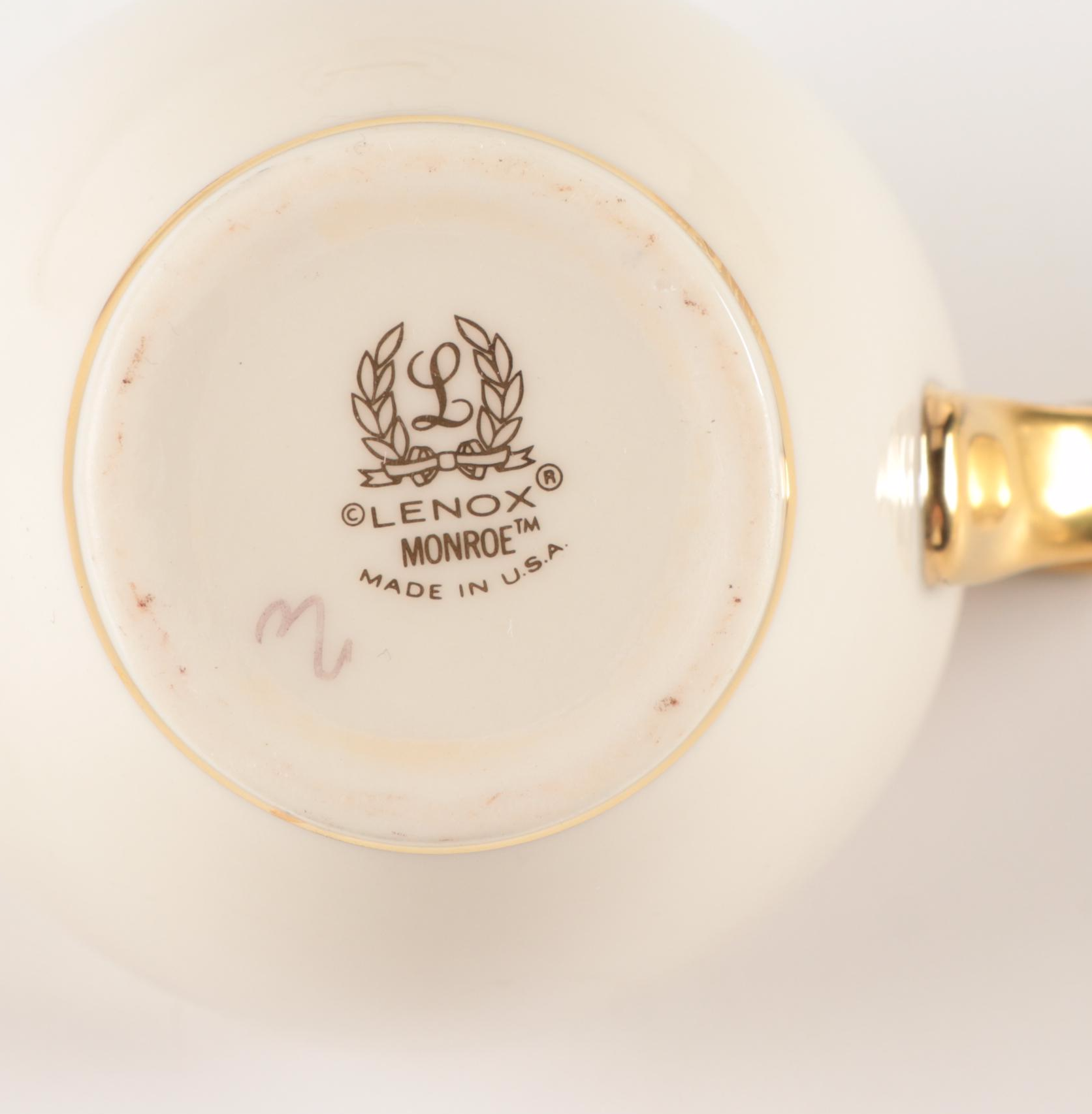 Lenox Presidential Collection "Monroe" Porcelain Dinnerware, 1983–2003