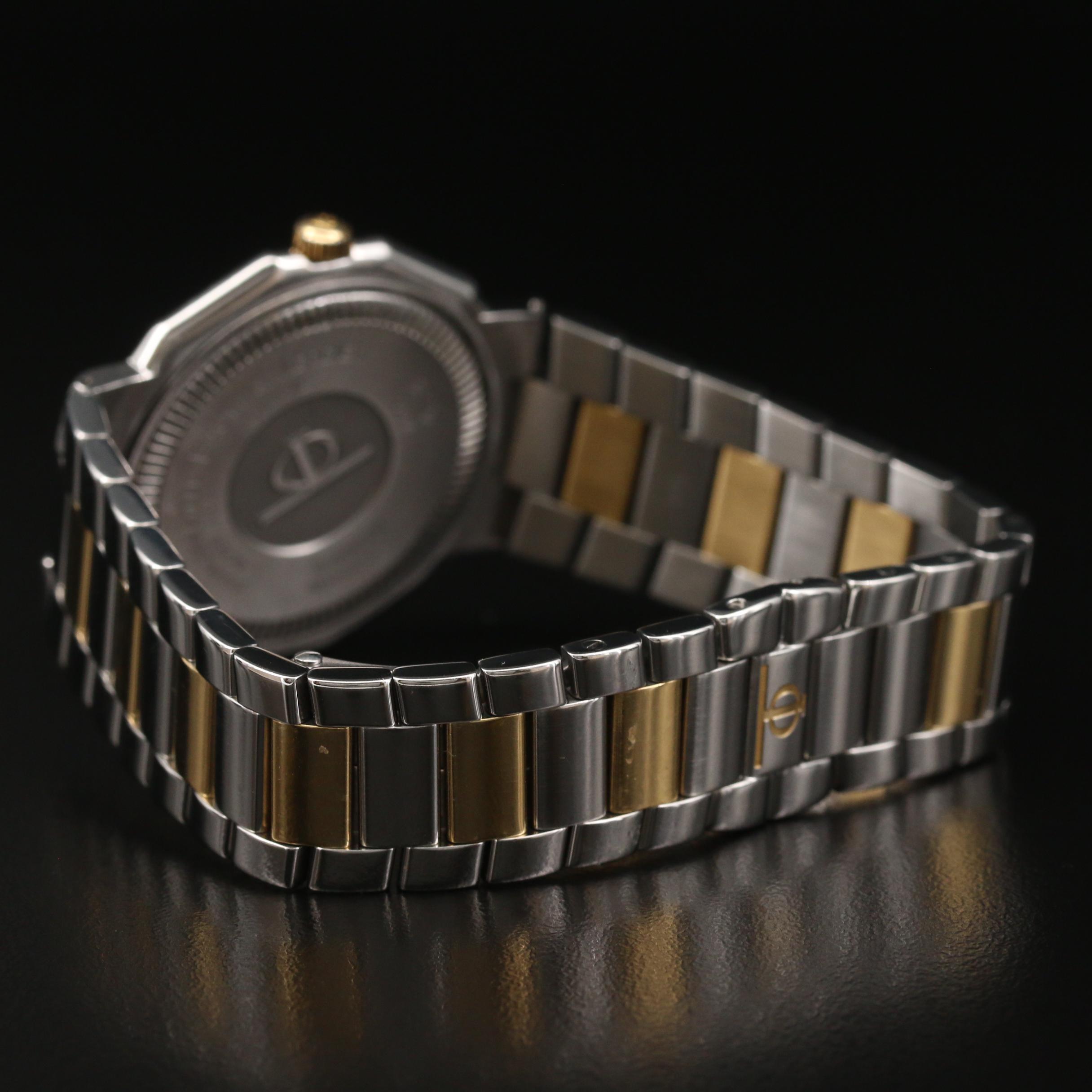 Baume & Mercier Riviera with Date 18K Gold and Stainless Steel Watch