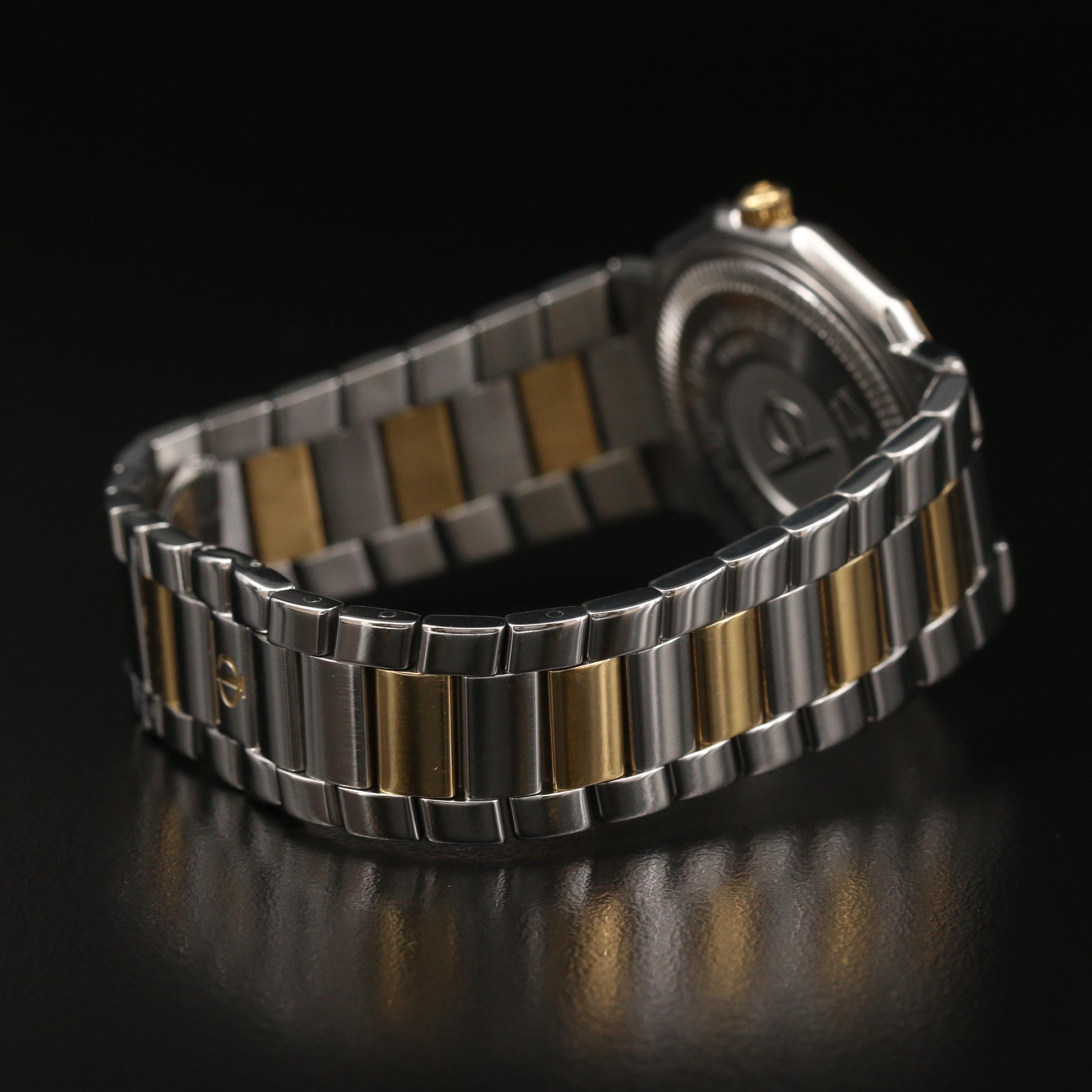 Baume & Mercier Riviera with Date 18K Gold and Stainless Steel Watch