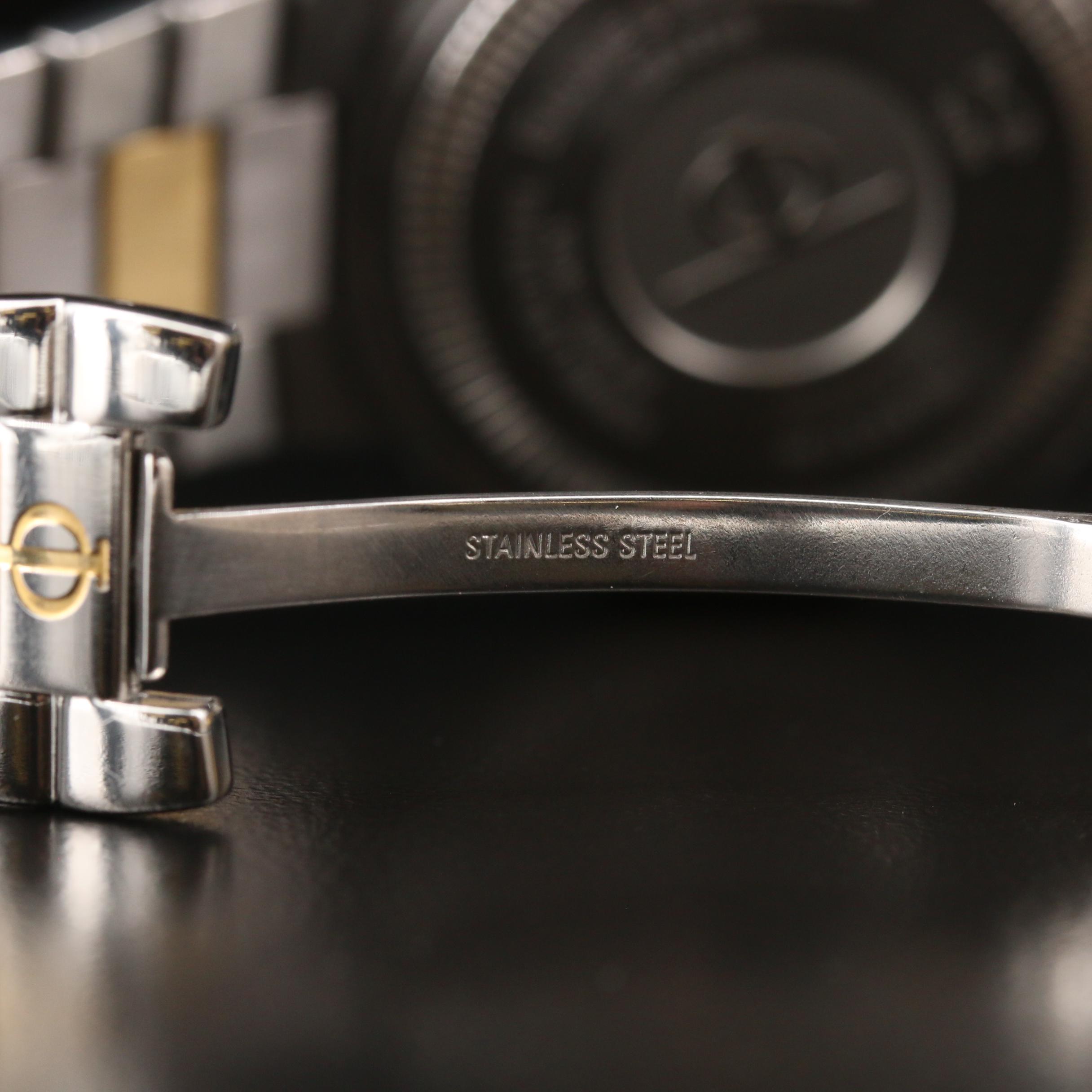 Baume & Mercier Riviera with Date 18K Gold and Stainless Steel Watch