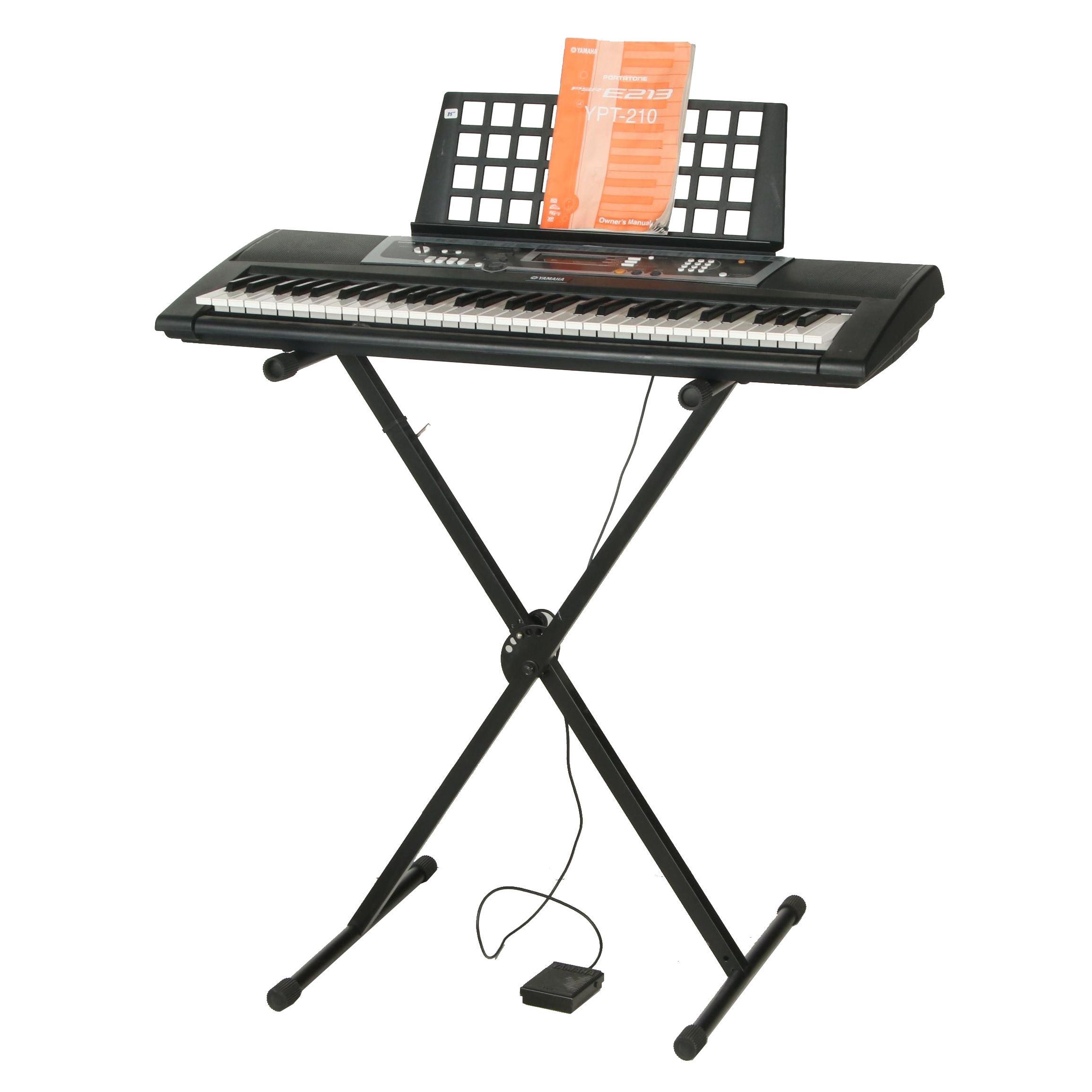 Yamaha Portatone PSR E213 Portable Keyboard with Stand