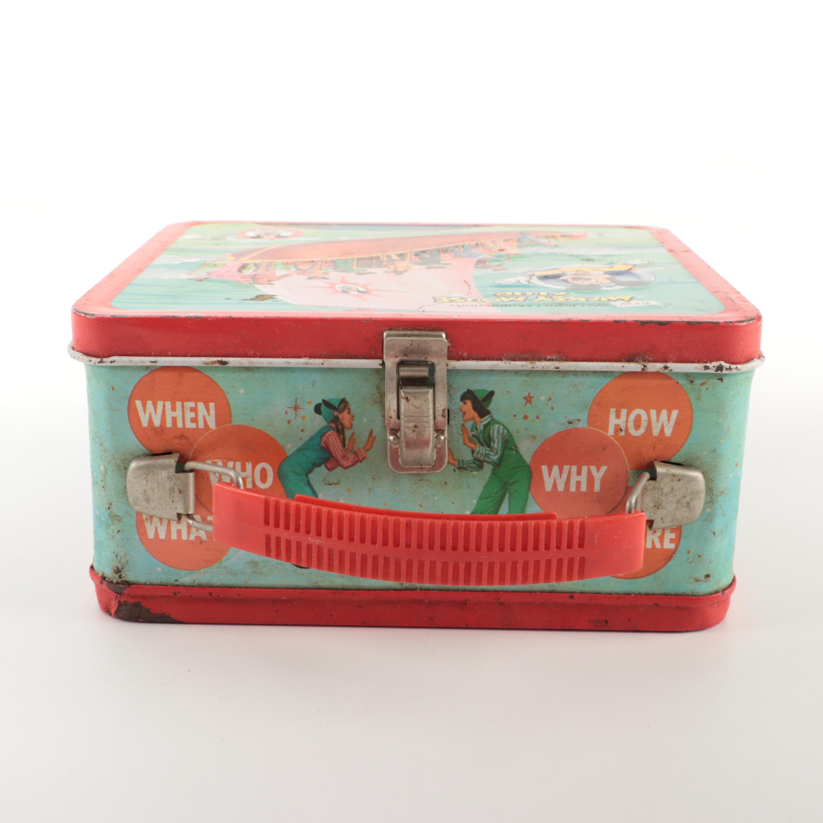 Mickey Mouse Club Lunchbox, Vintage