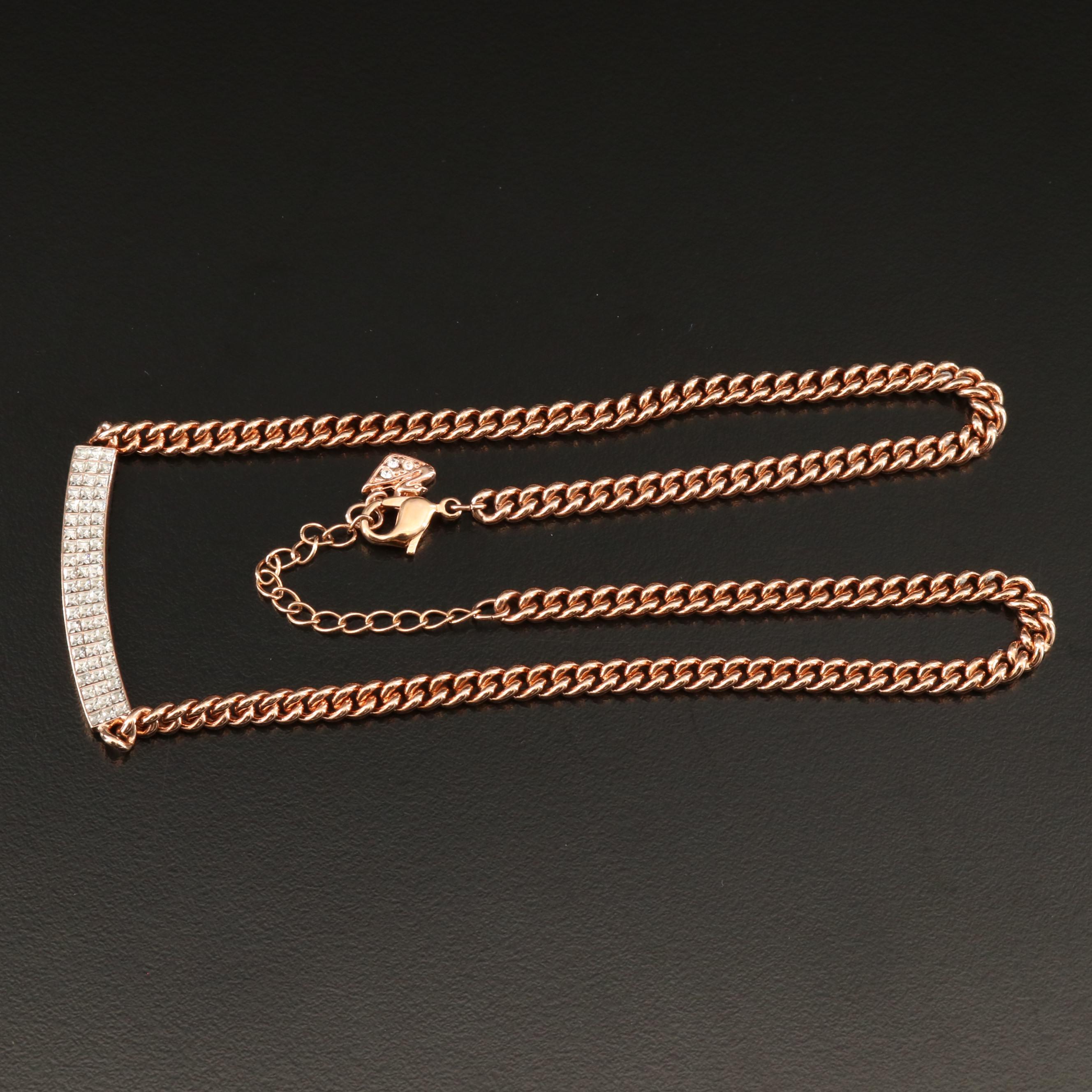 Swarovski Crystal Jewelry Featuring "Vio" Necklace and "Cupidon" Ring