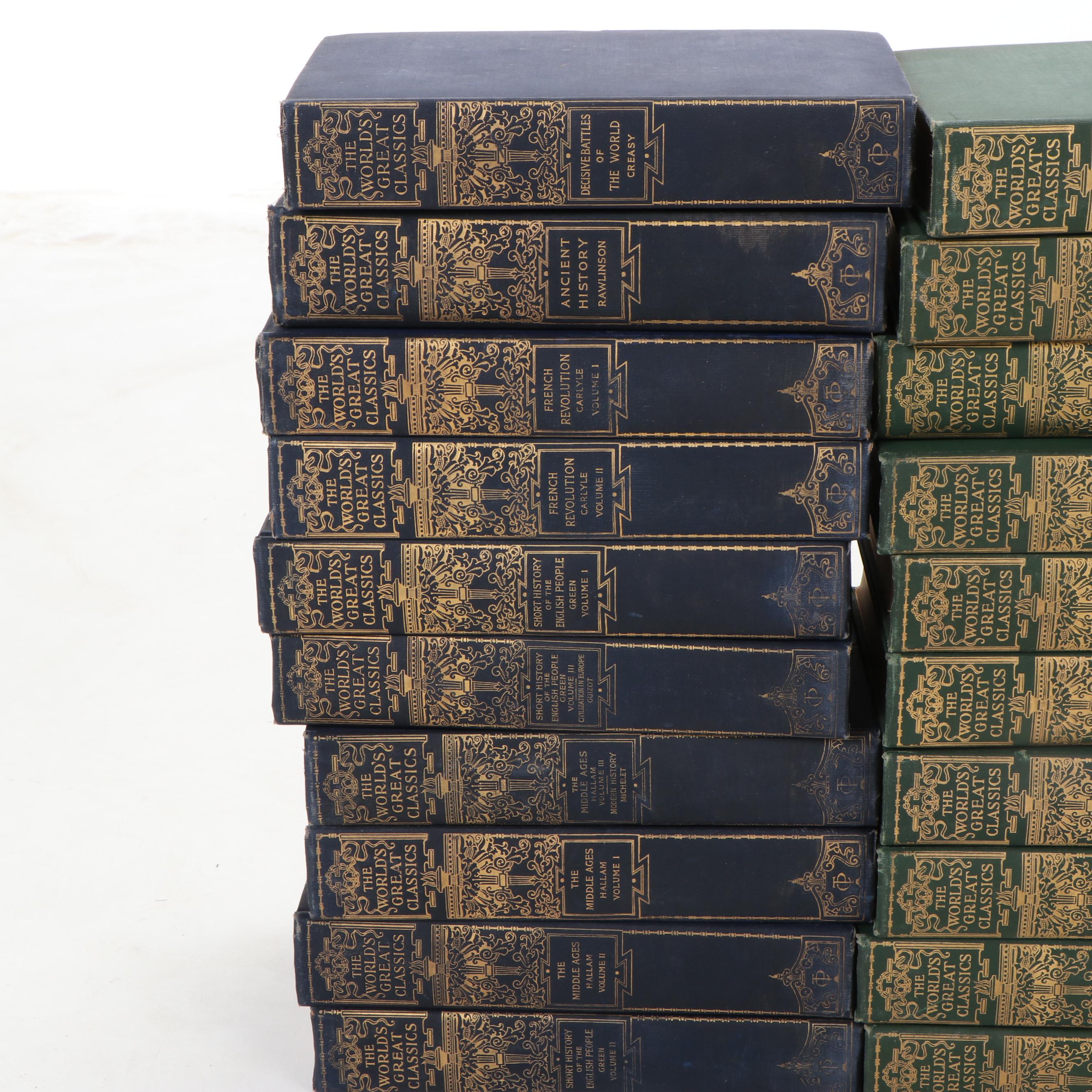 "The World's Great Classics" Partial Series Edited by Albert Ellery Bergh, 1899