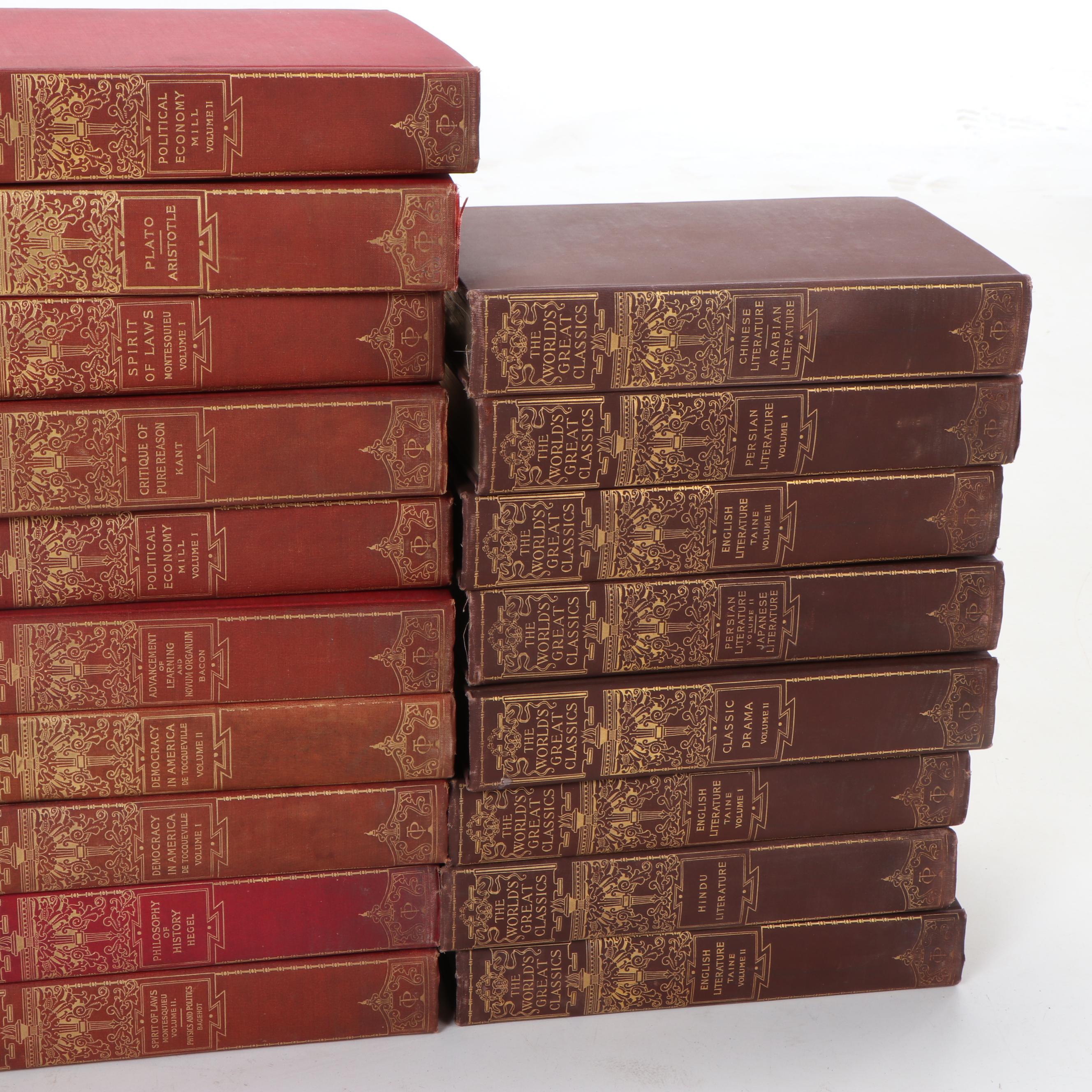 "The World's Great Classics" Partial Series Edited by Albert Ellery Bergh, 1899