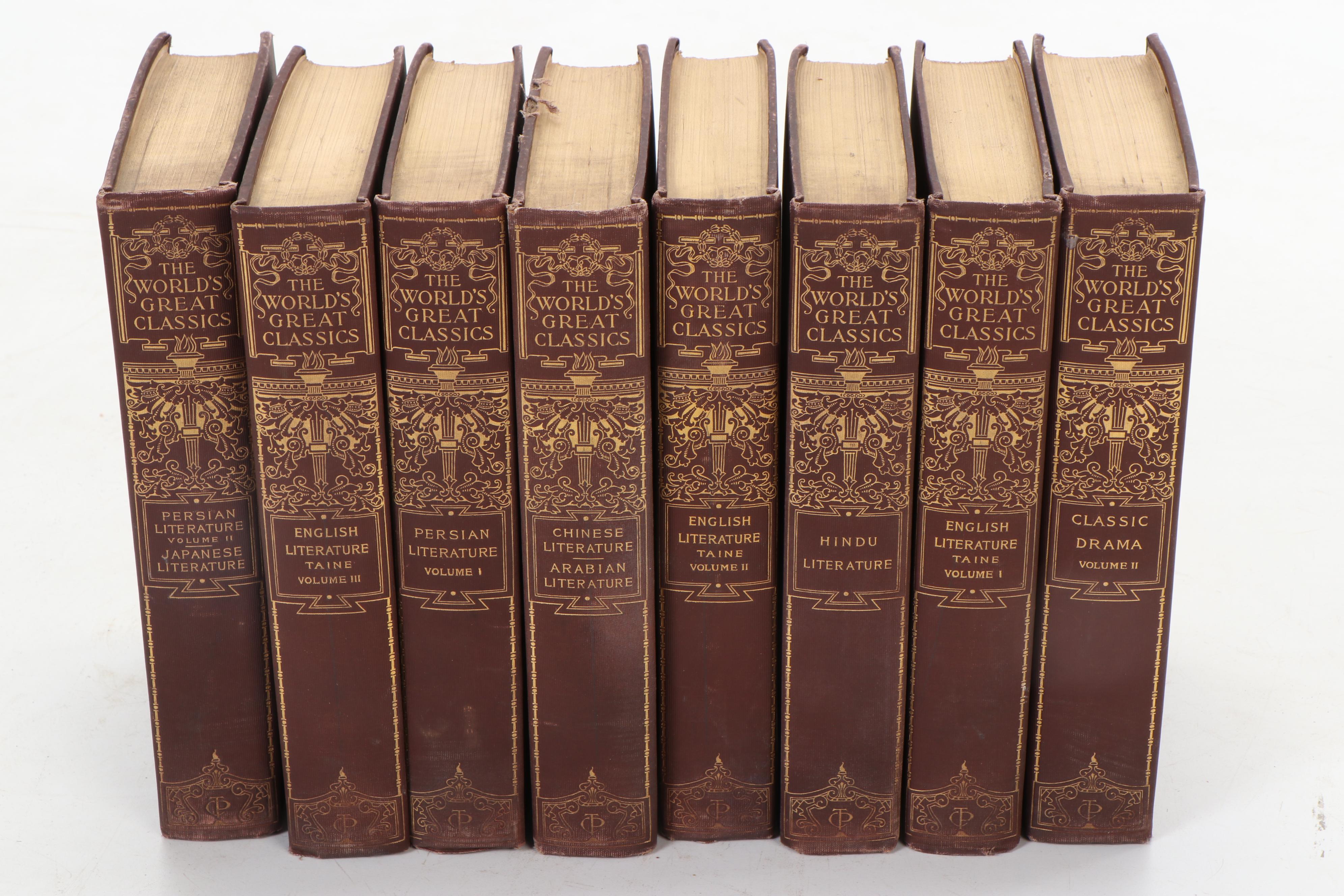 "The World's Great Classics" Partial Series Edited by Albert Ellery Bergh, 1899