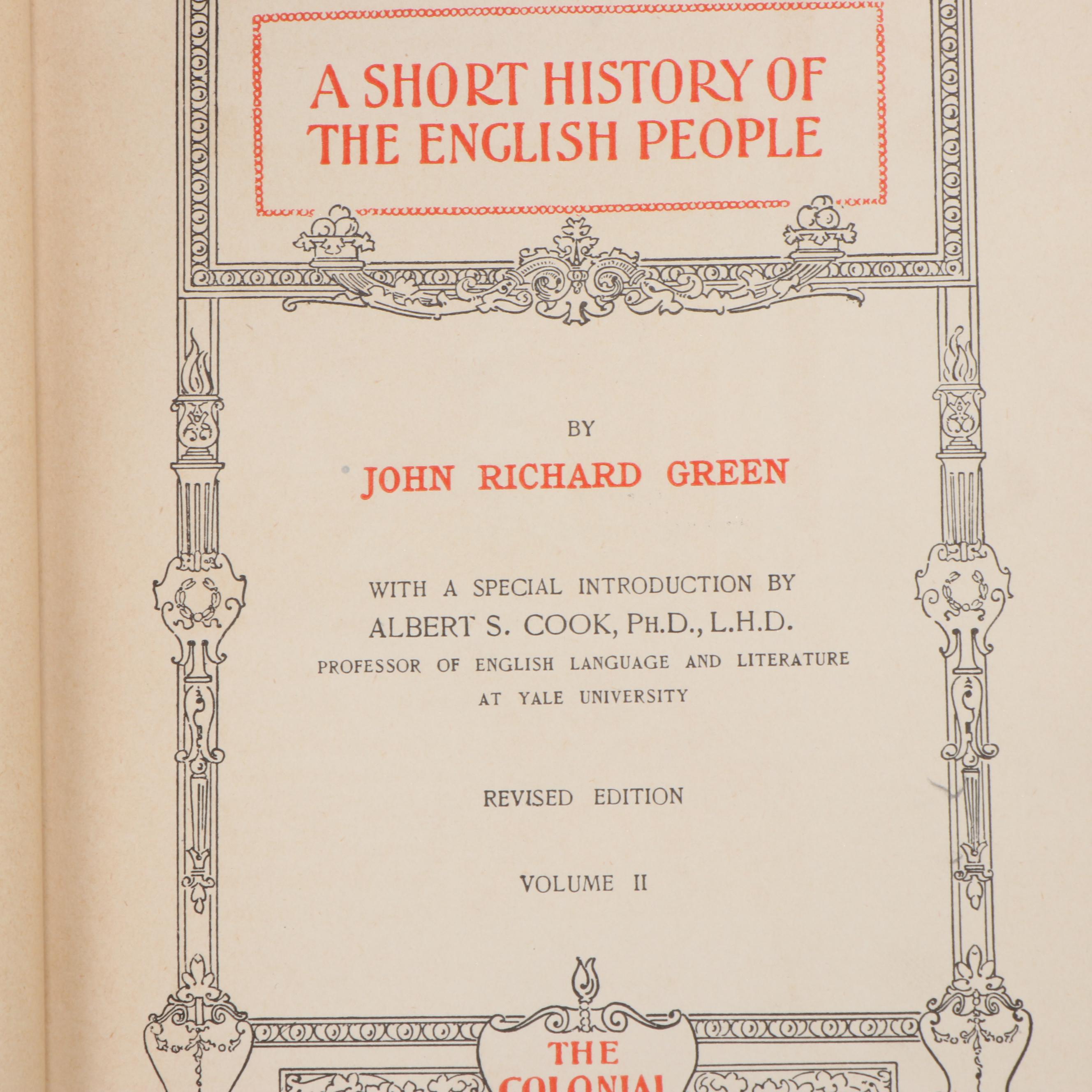 "The World's Great Classics" Partial Series Edited by Albert Ellery Bergh, 1899